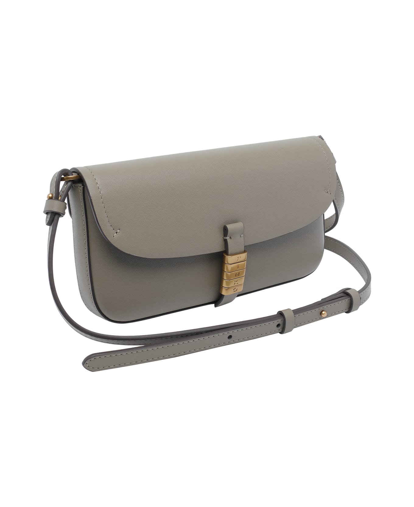 Pinko Saddle Shoulder Bag - Beige