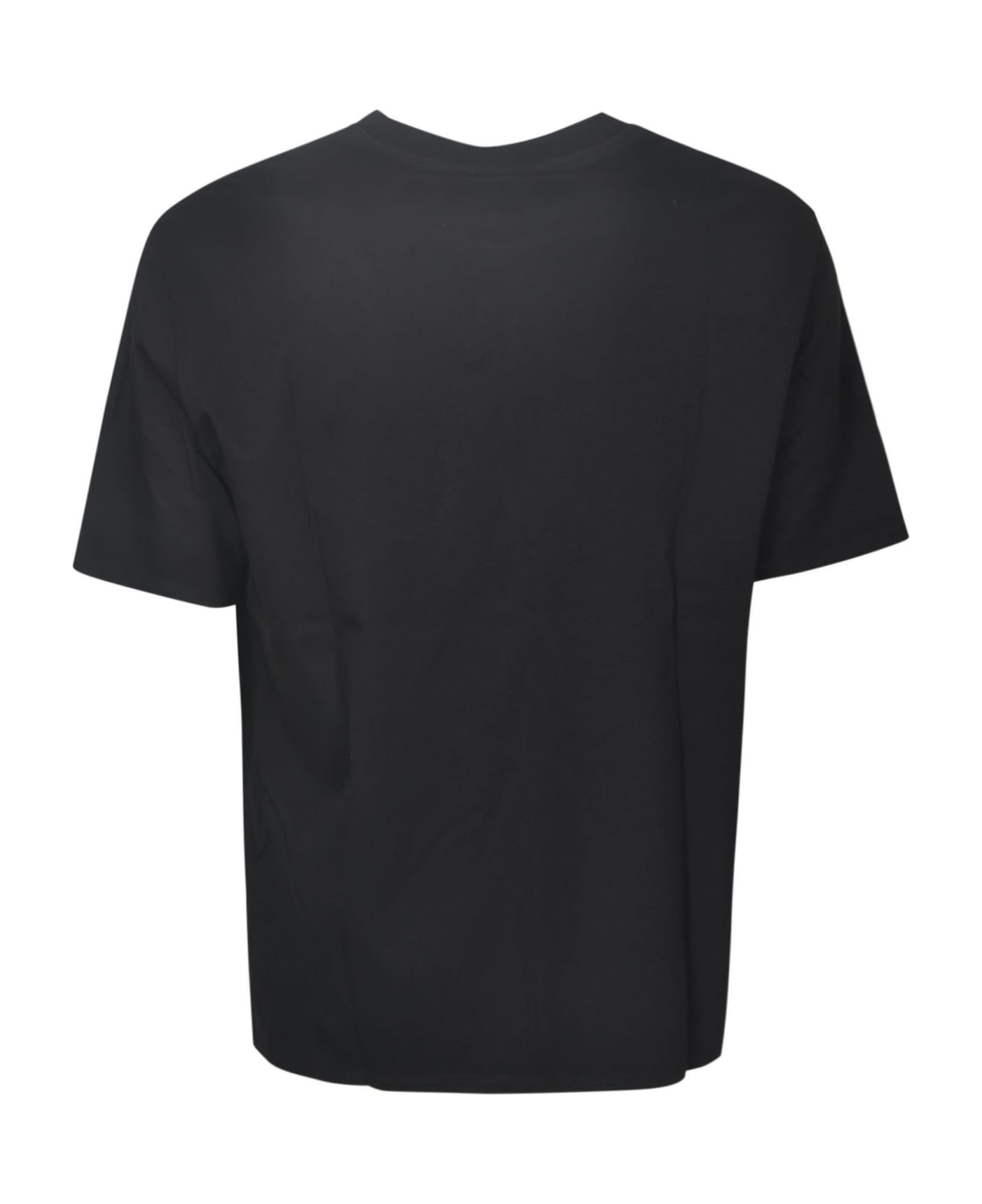 Lanvin Chest Logo Plain T-shirt - Black
