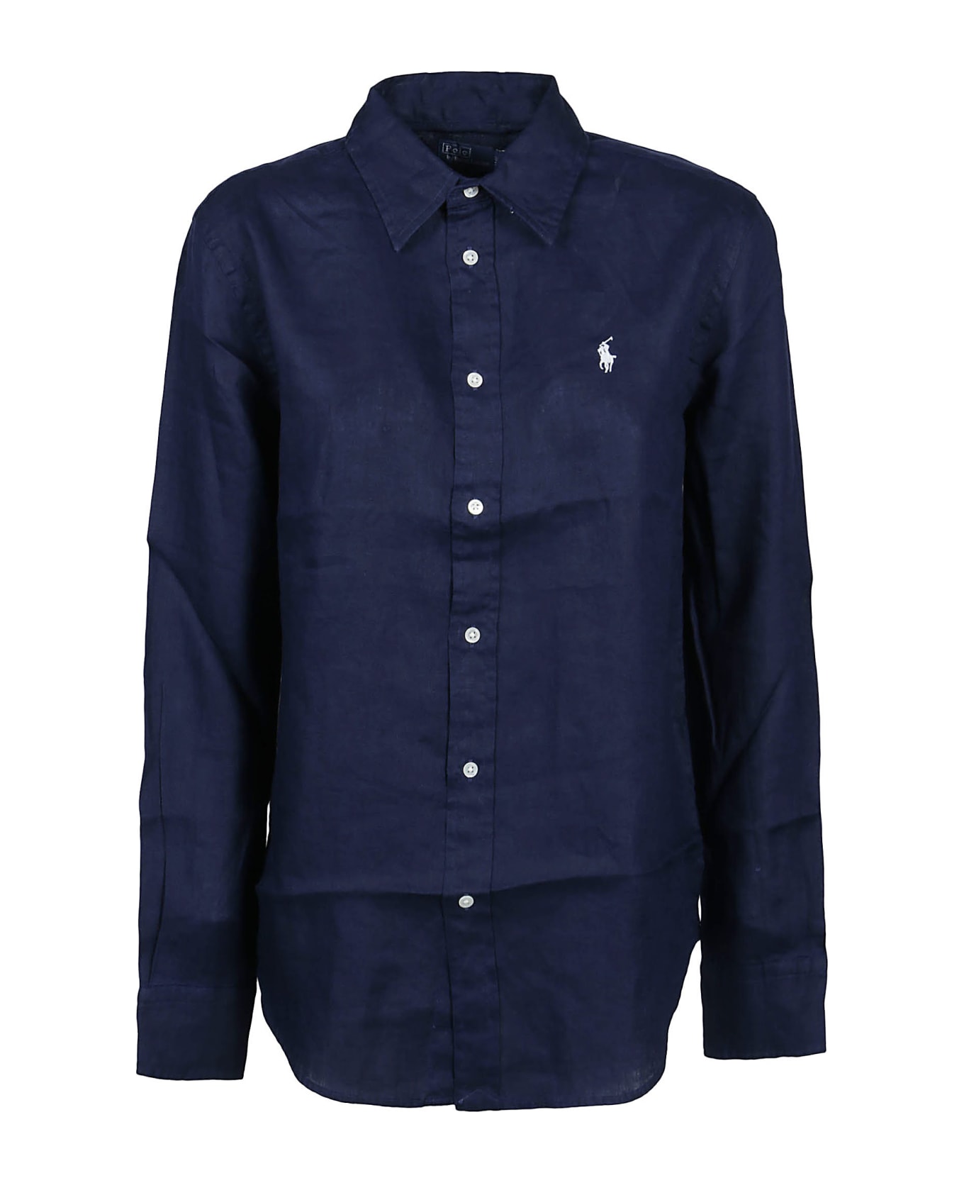 Polo Ralph Lauren Long Sleeve Button Front Shirt - Blue