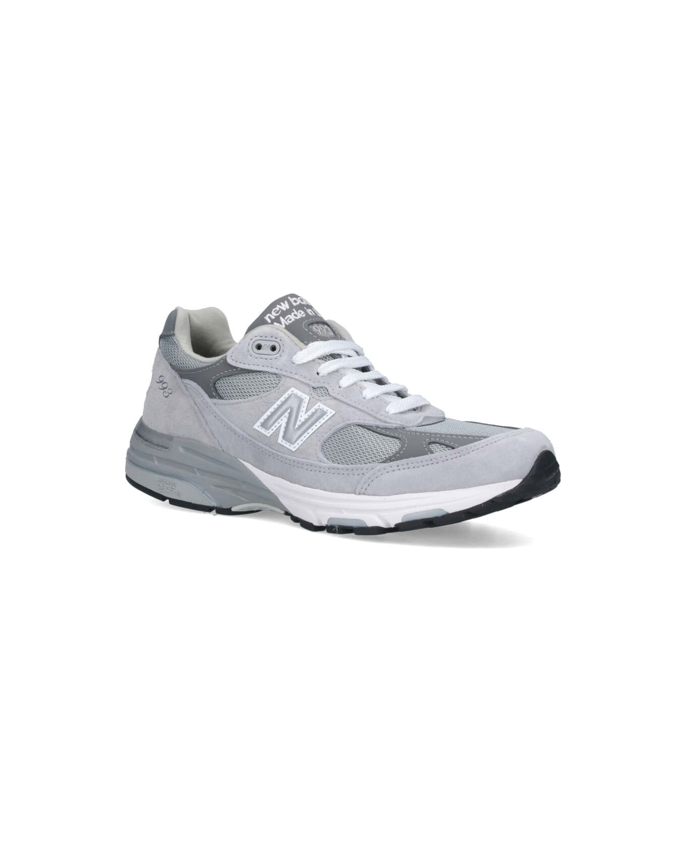 New Balance '993 Core' Sneakers - Gray