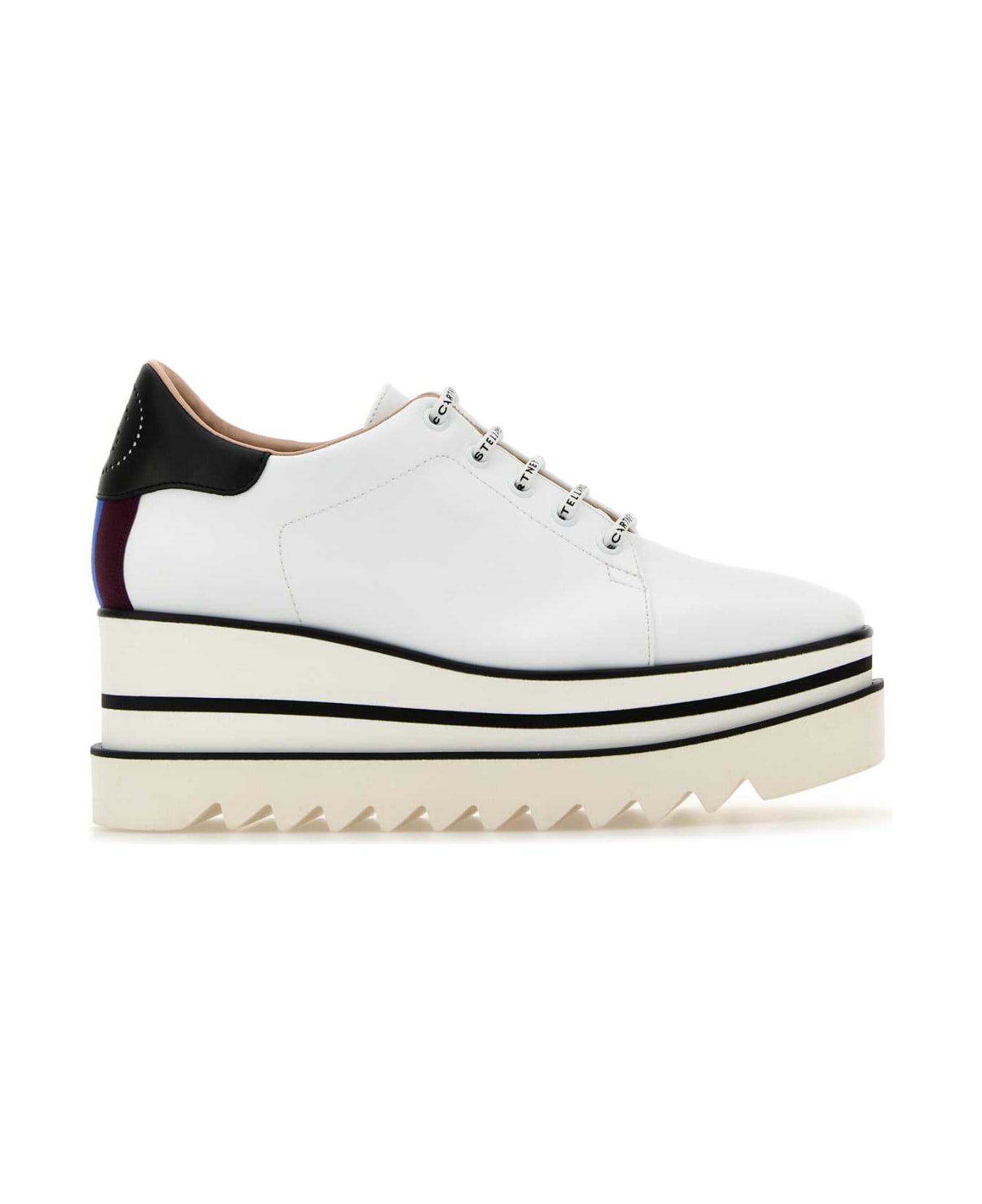 Stella McCartney White Alter Mat Sneak-elyse Sneakers - WHITEBLACKPLUMROYALPLUM