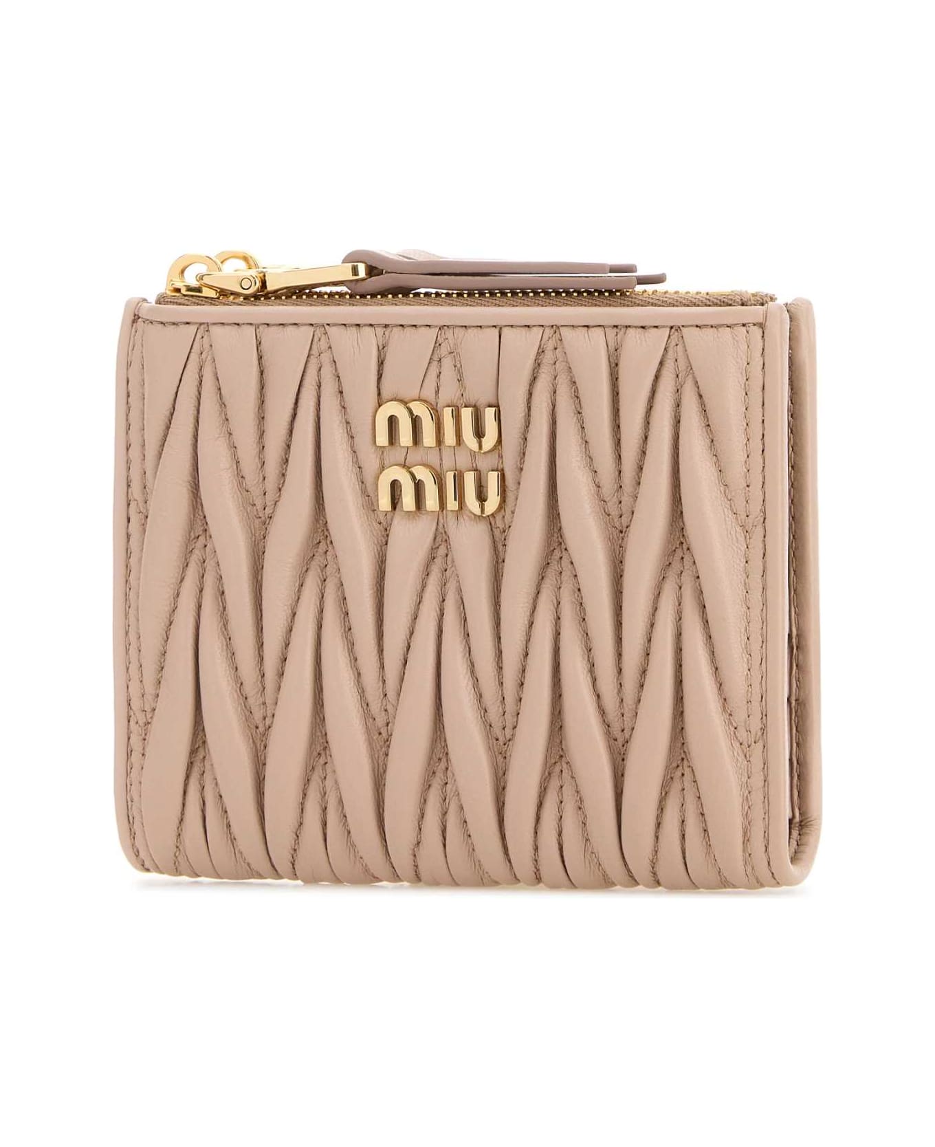 Miu Miu Powder Pink Leather Wallet - CIPRIA