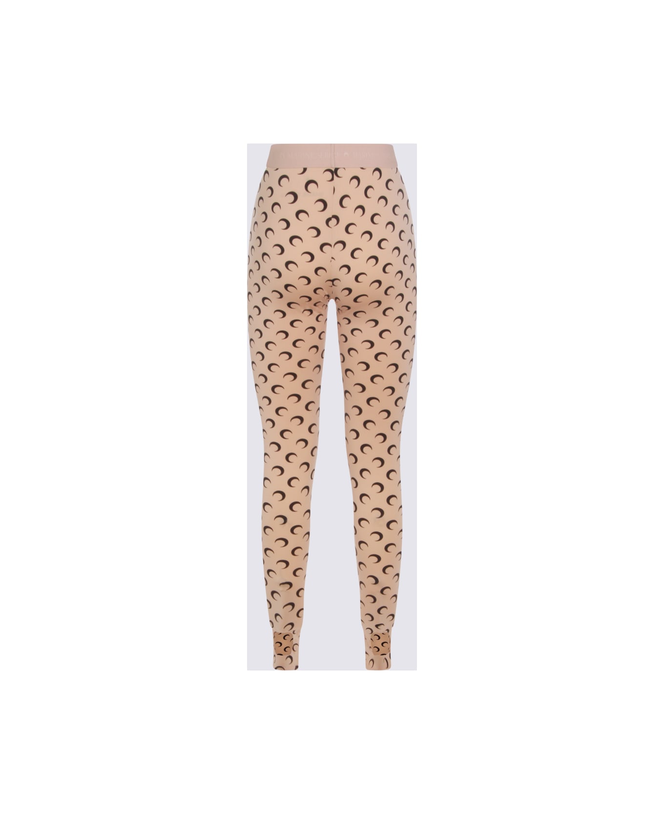 Marine Serre Beige Pants - Brown