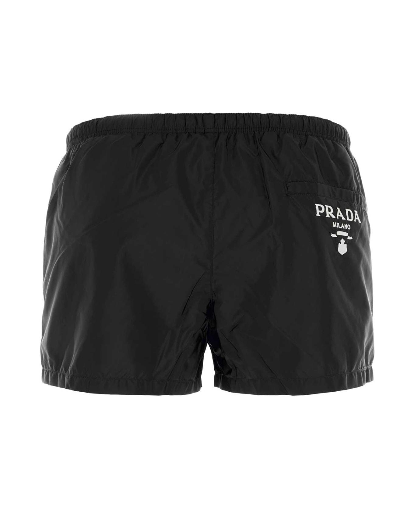 Prada Black Re-nylon Swimming Shorts - NERO 水着