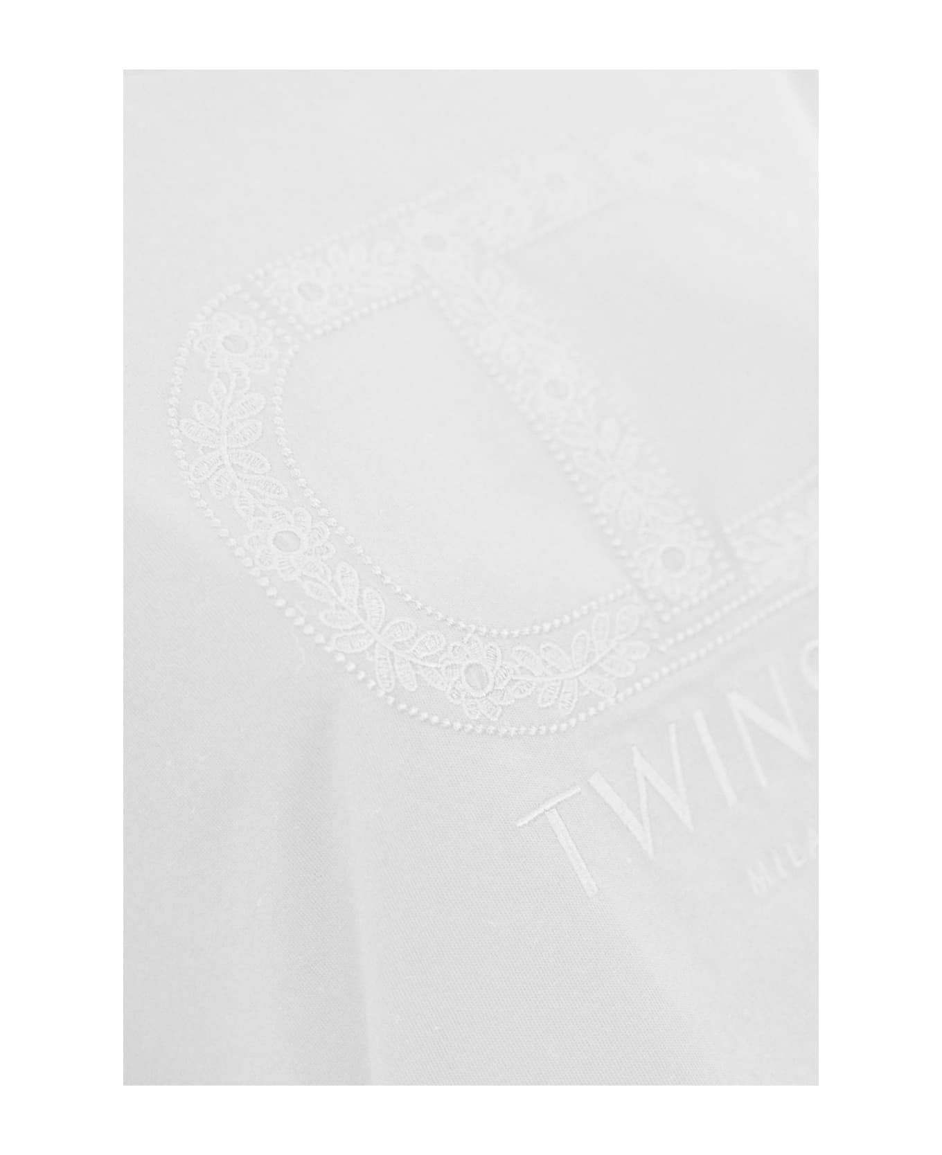 TwinSet Oval-t Cotton T-shirt - Bianco