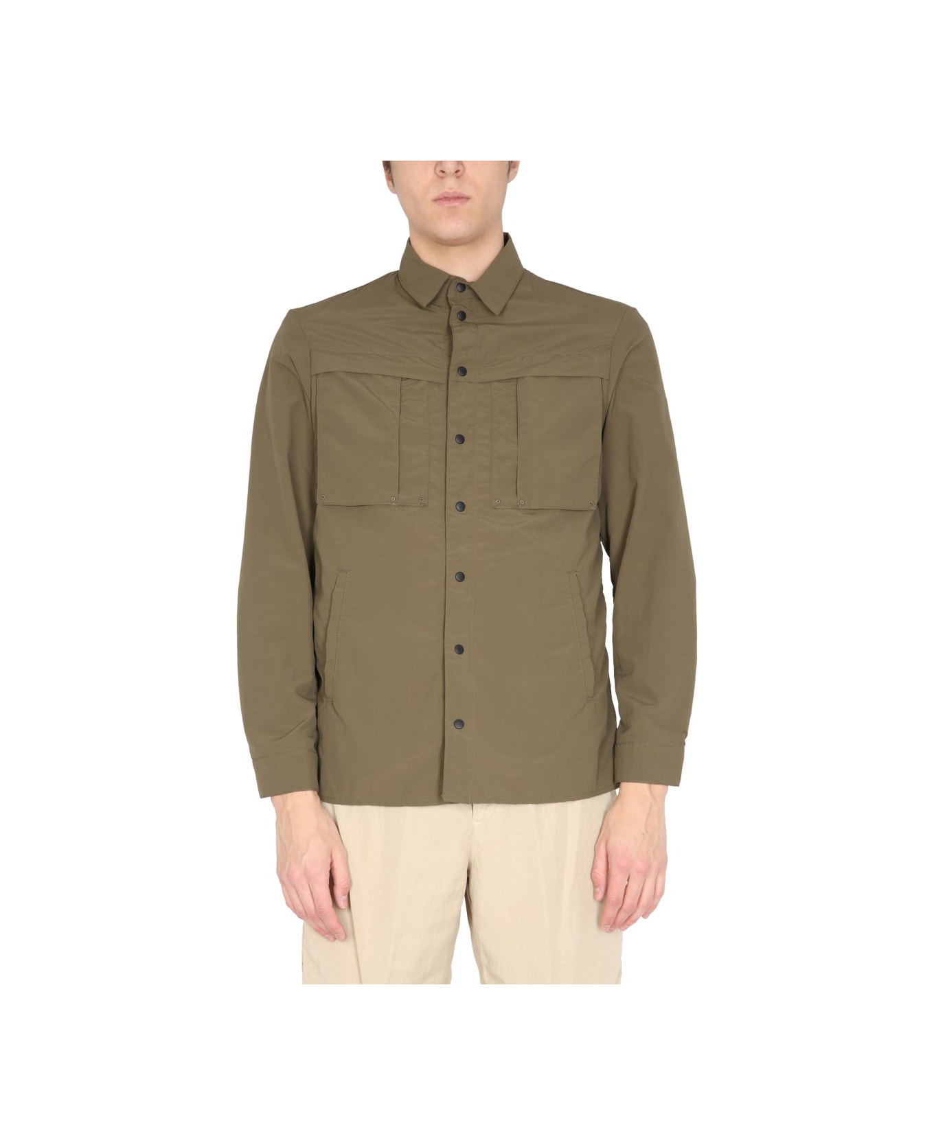 PT Torino Regular Fit Shirt Jacket - GREEN