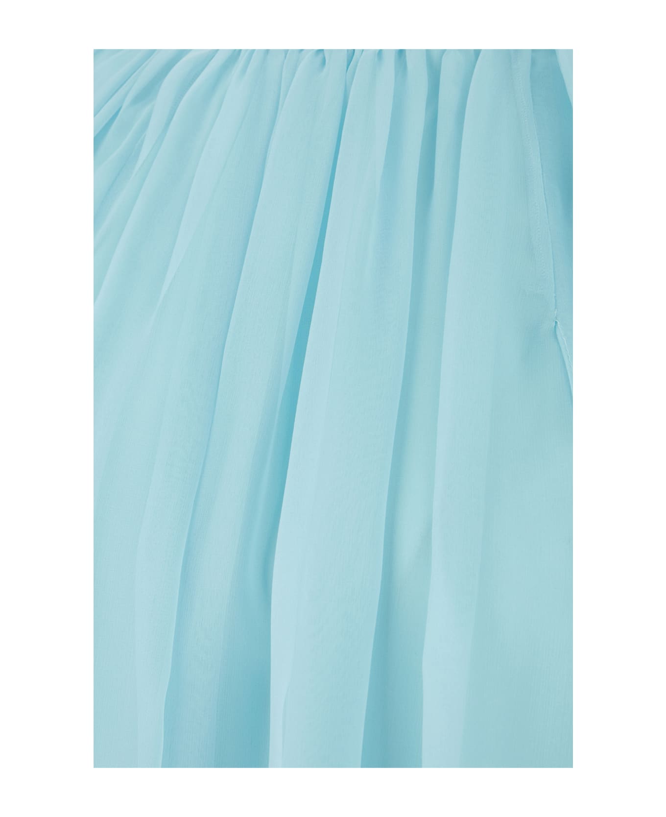 Max Mara Pianoforte Light-blue Silk Mini Dress - 027