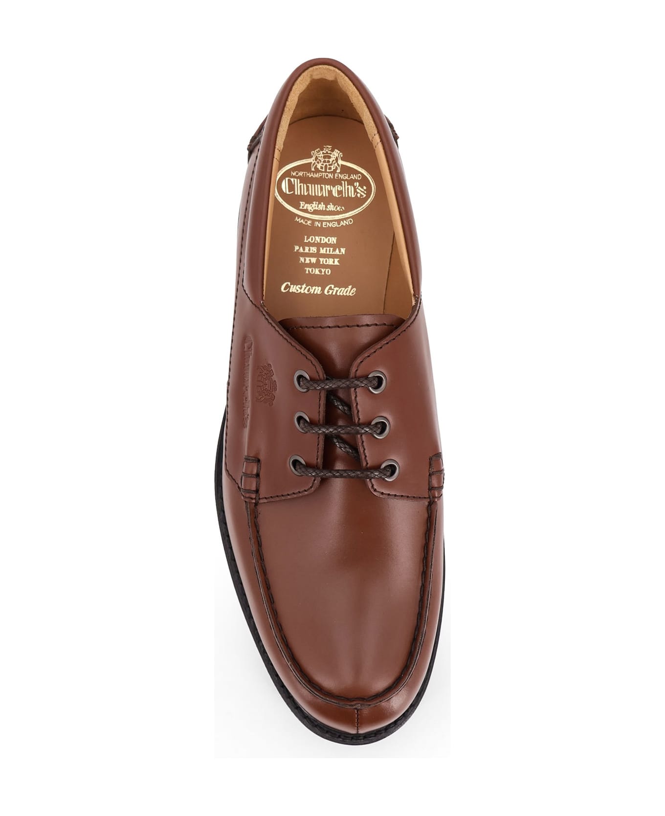 Church's Leather Lace Up Shoes - BURNT