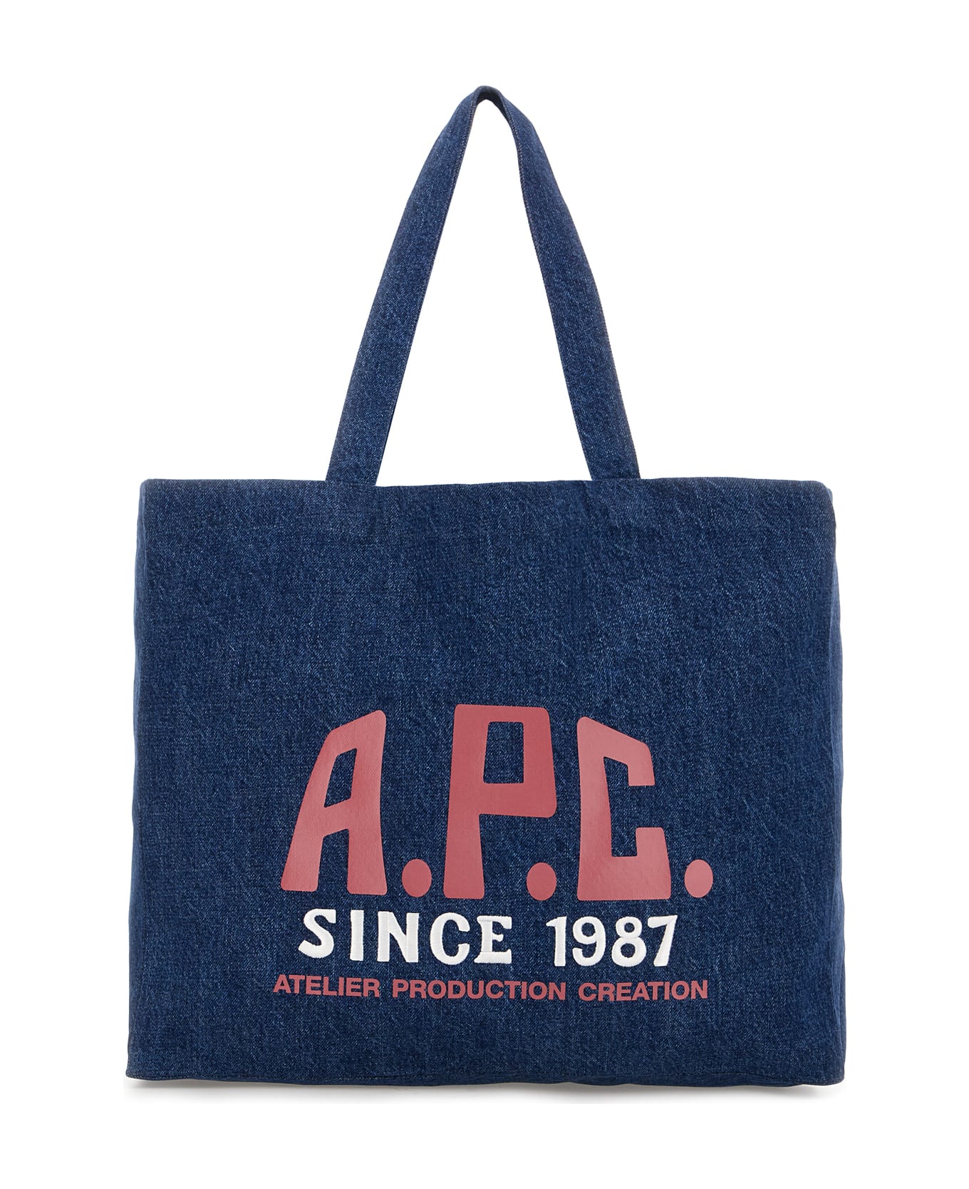 A.P.C. Denim Shoulder Bag - WASHED INDIGO
