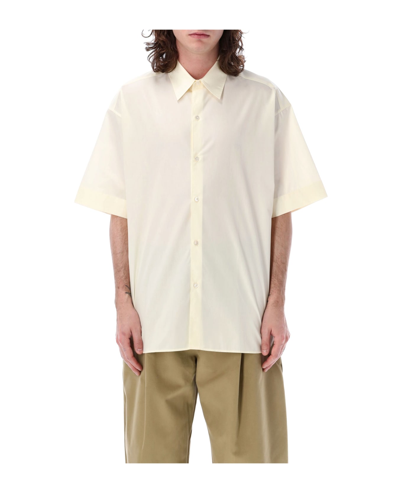 Studio Nicholson Sorono Short Sleeves Shirt - PARCHMENT