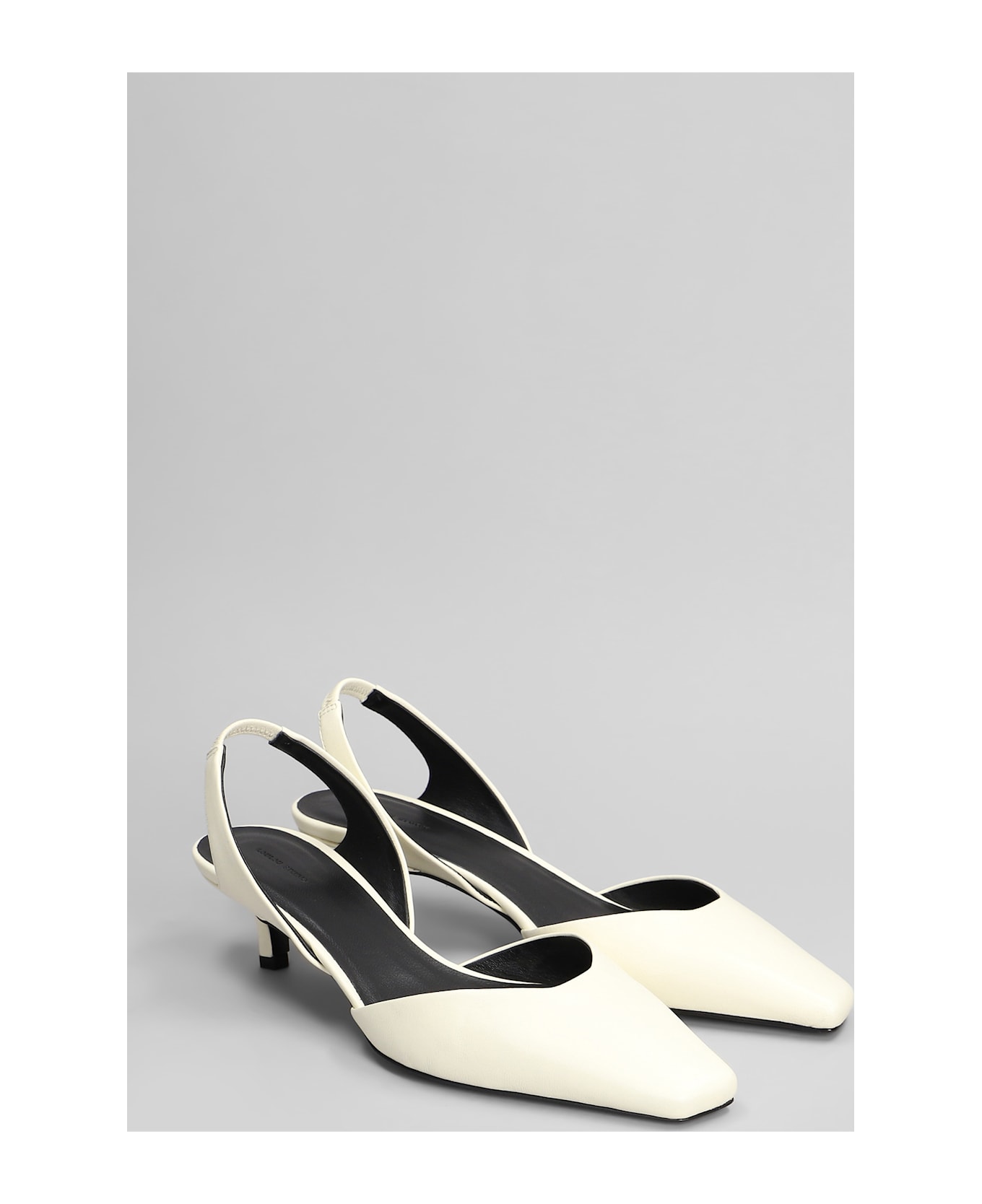 Loulou Studio Akila Pumps In Beige Leather - beige