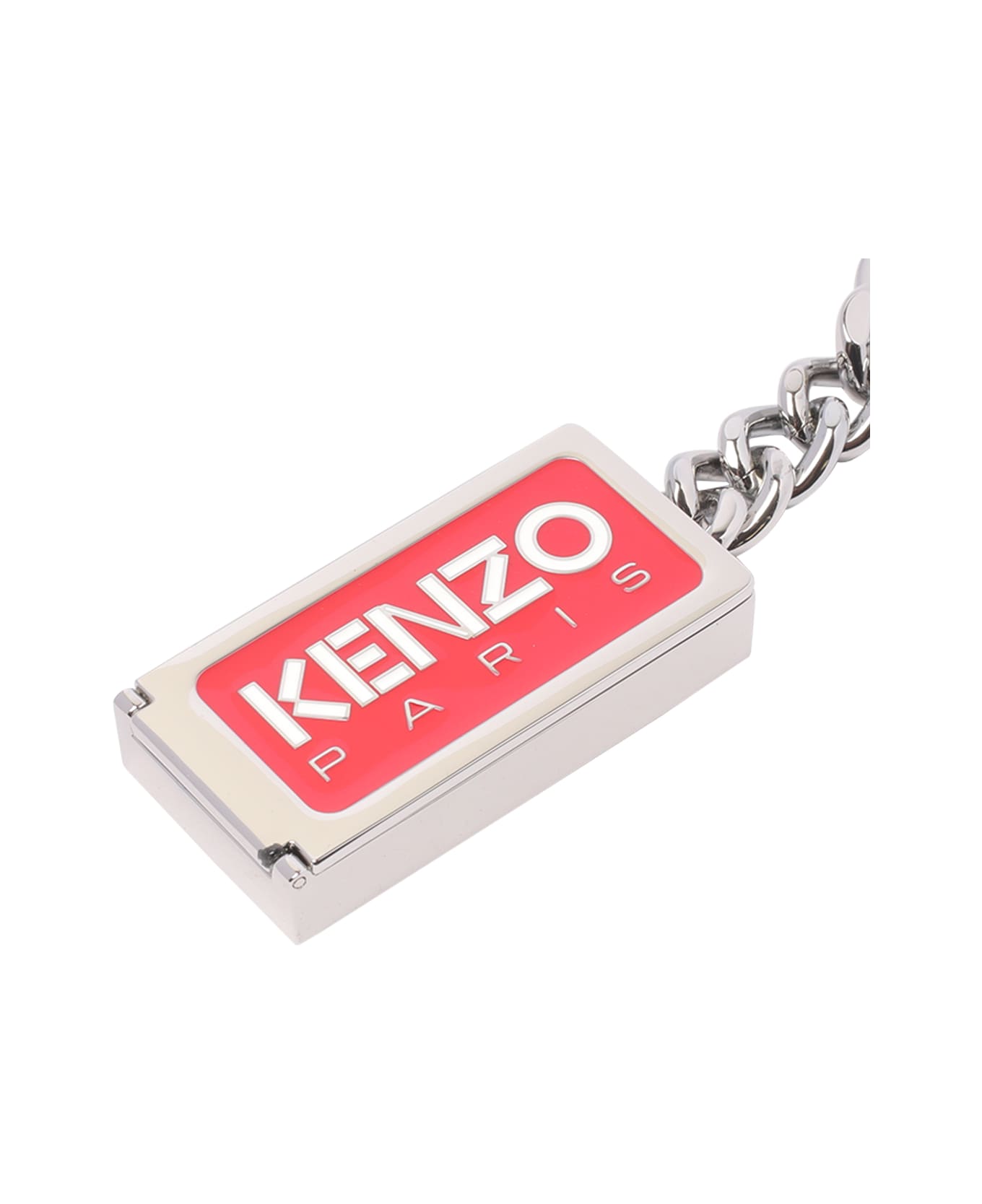 Kenzo Logo Keyring - Silver