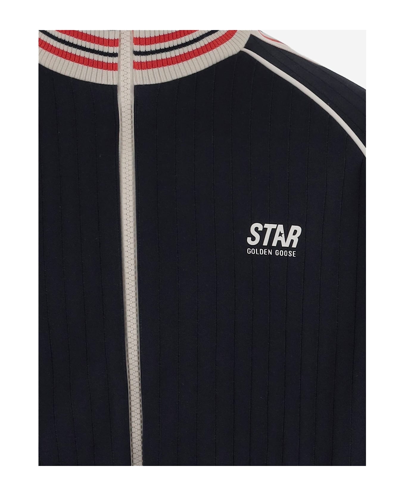Golden Goose Nylon Sweatshirt With Logo - Blue