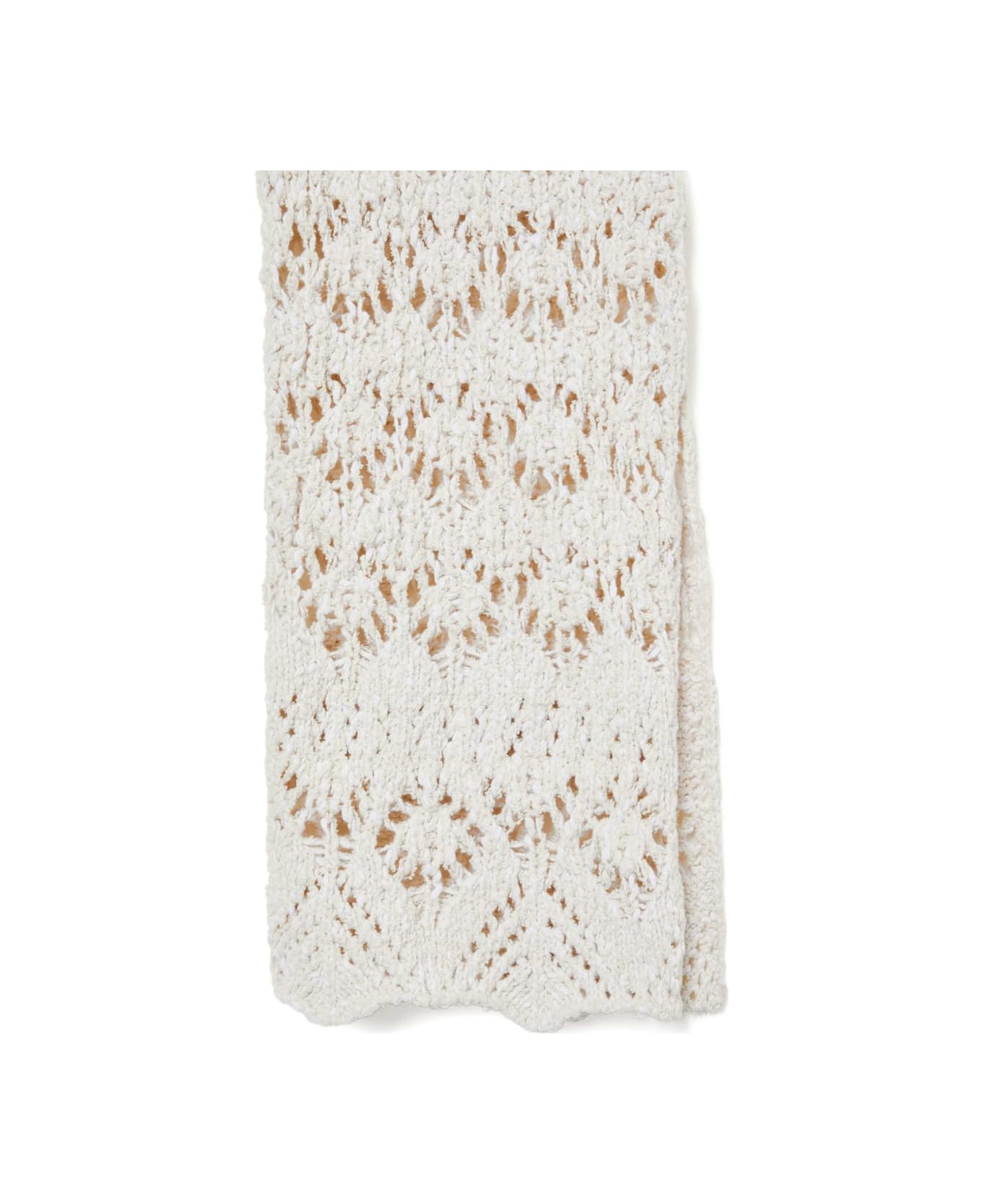 Alanui Lagoon Romance Cotton Trousers - Cream