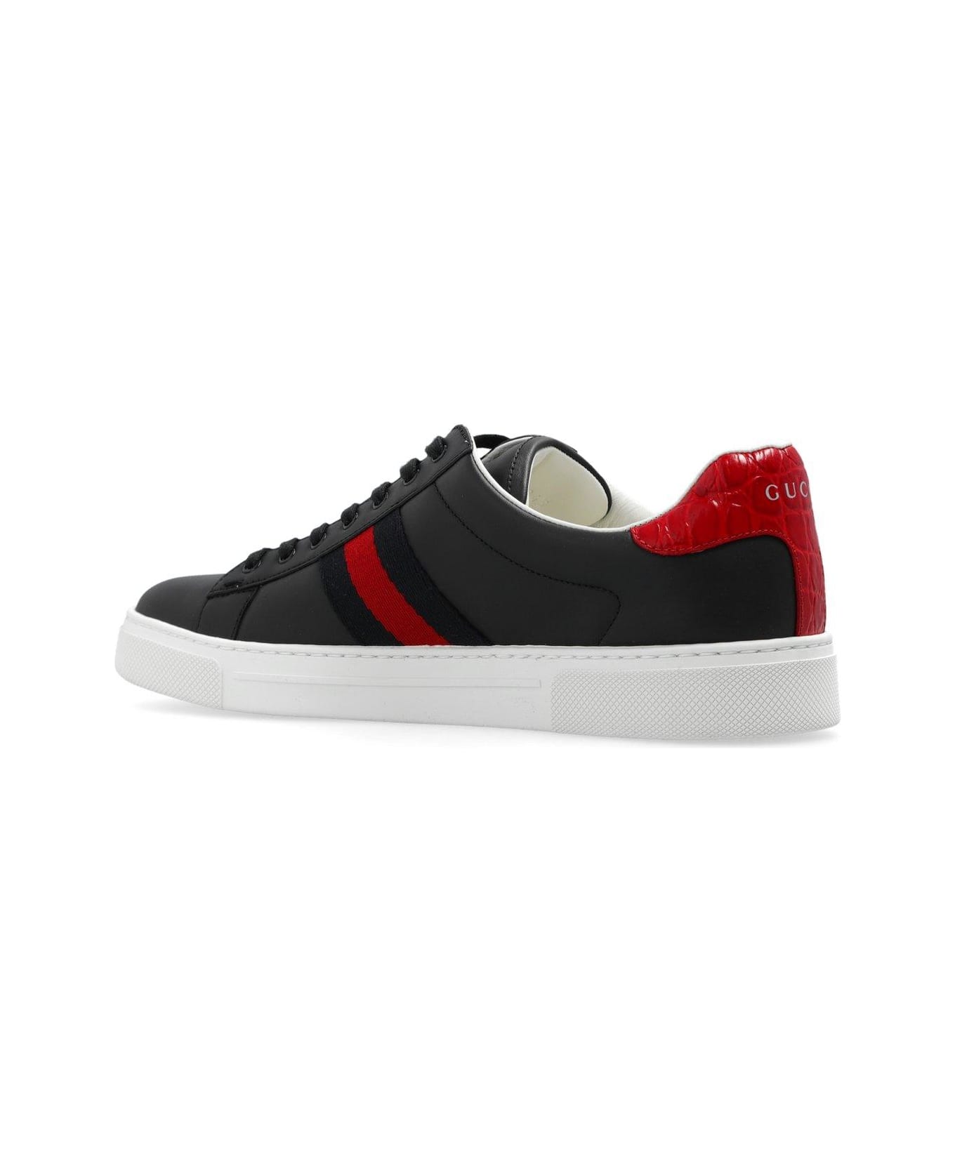 Gucci Ace Low-top Sneakers - Black