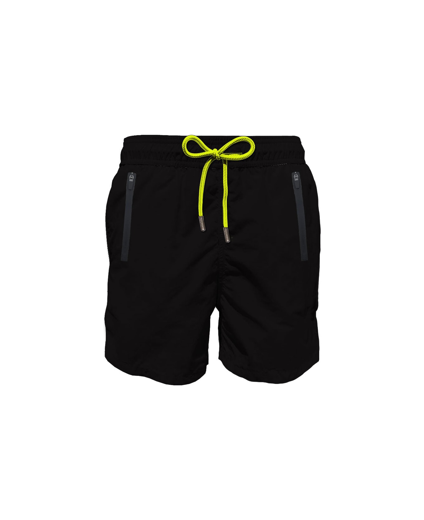 MC2 Saint Barth Light Fabric Swim Shorts With Zipped Pockets - YELLOW スイムトランクス