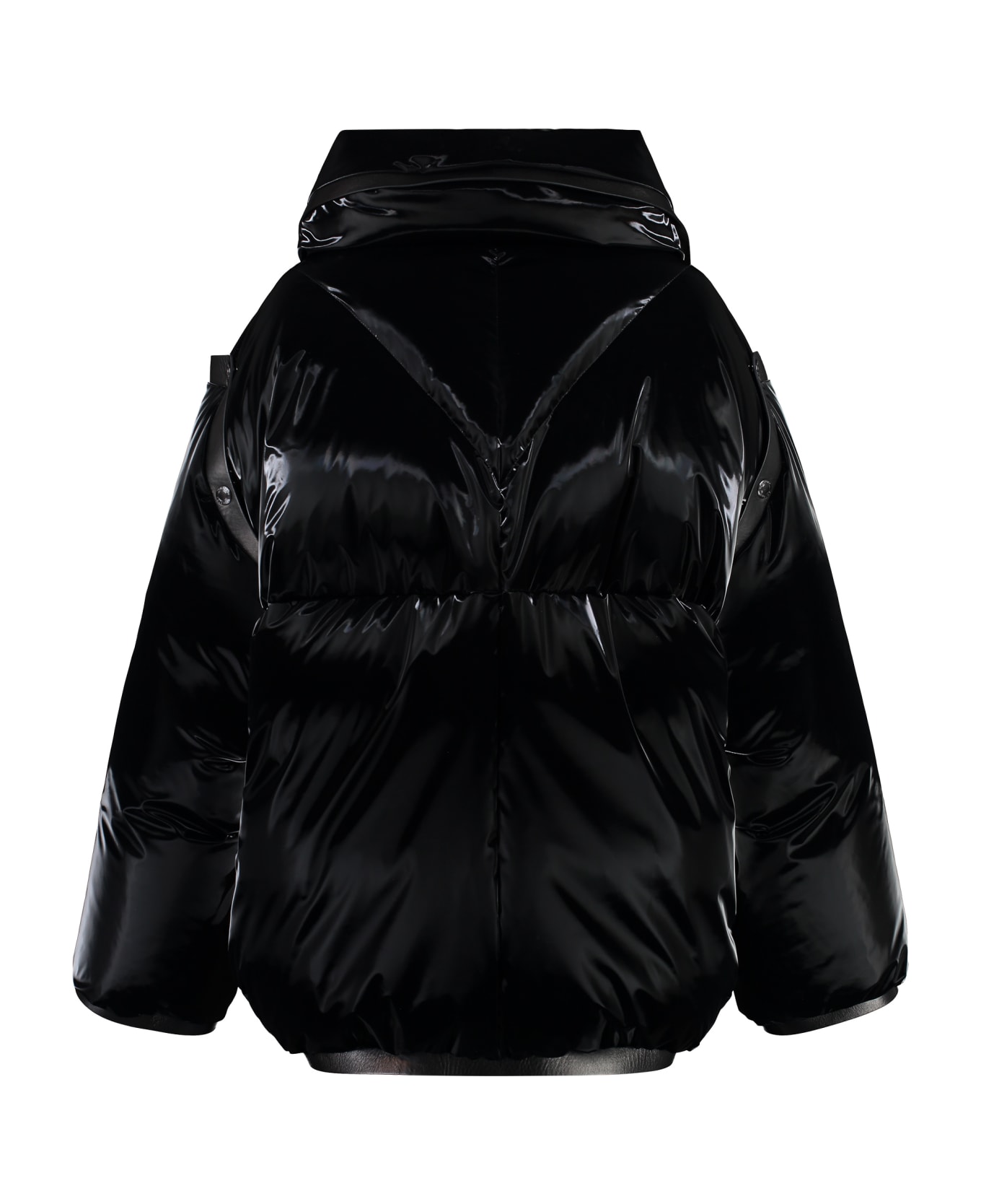 Tom Ford Glossy Nylon Down Jacket - black