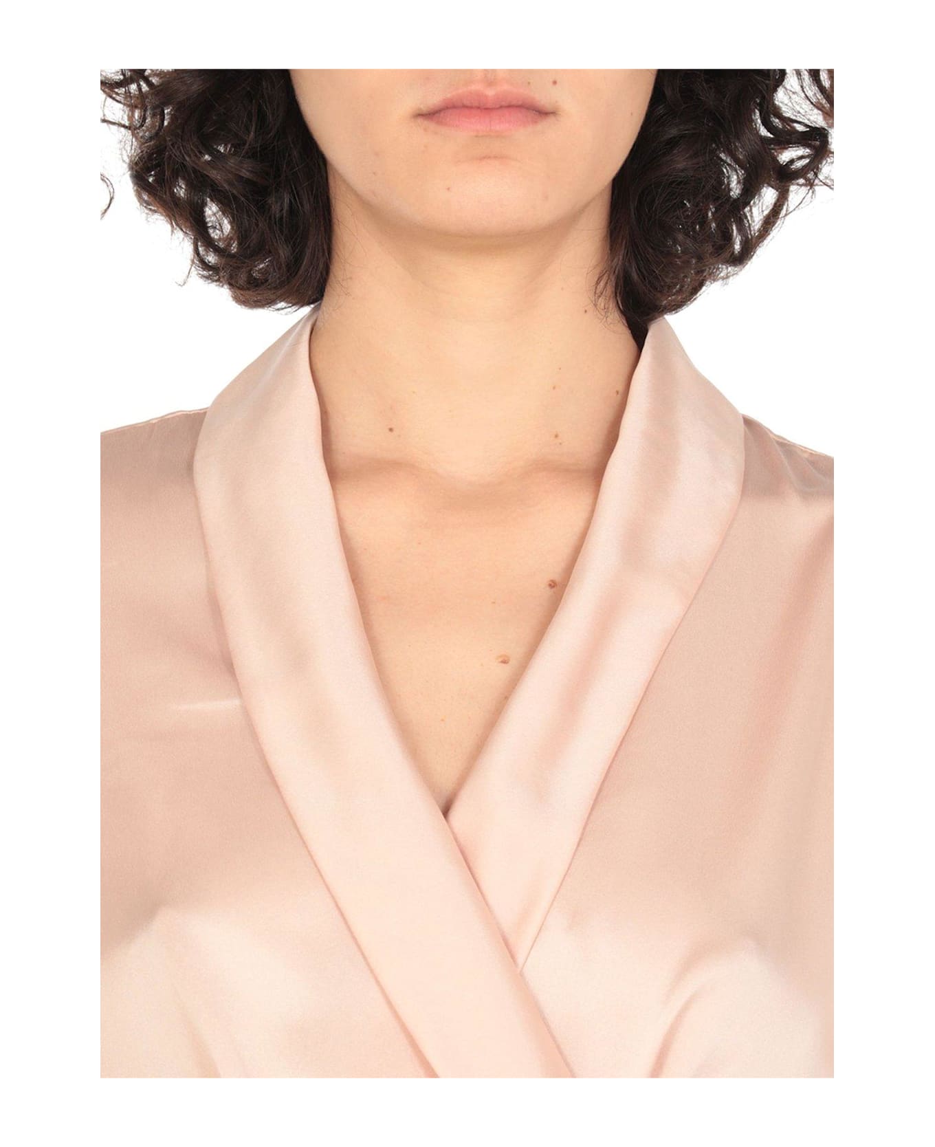 Zimmermann Asymmetric Wrap Midi Dress - PETAL