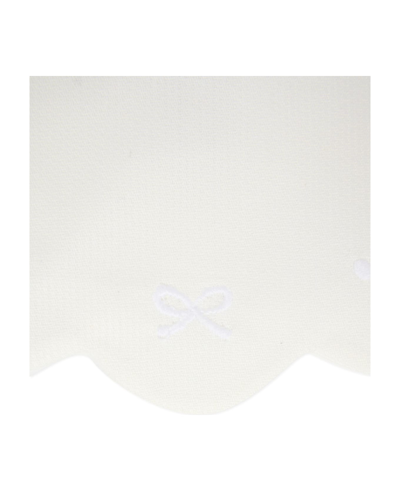 Little Bear White Bib For Babykids - White