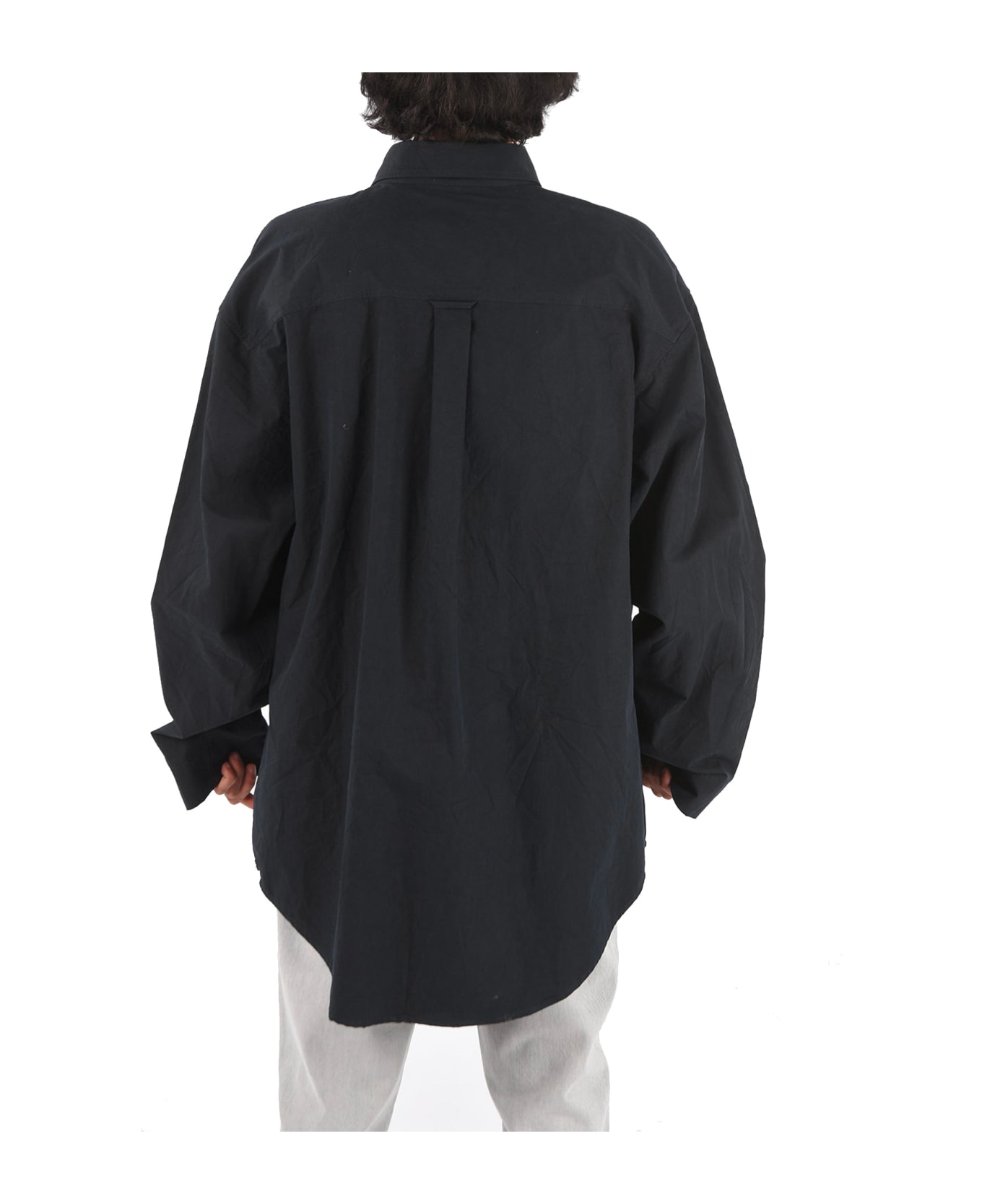 balenciaga oversized shirt dress