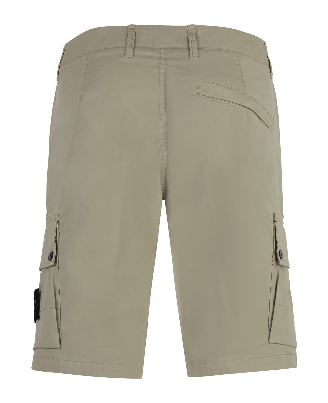Stone Island Cotton Bermuda Shorts - Beige
