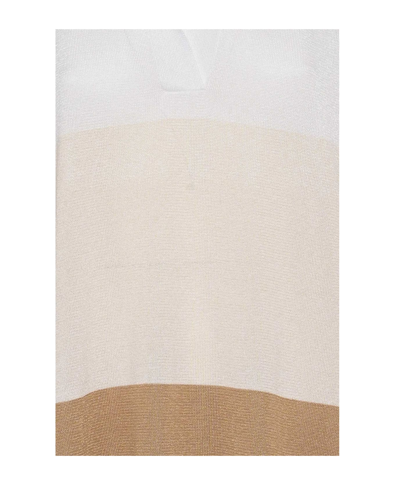 Lorena Antoniazzi Knit Polo - WHITE