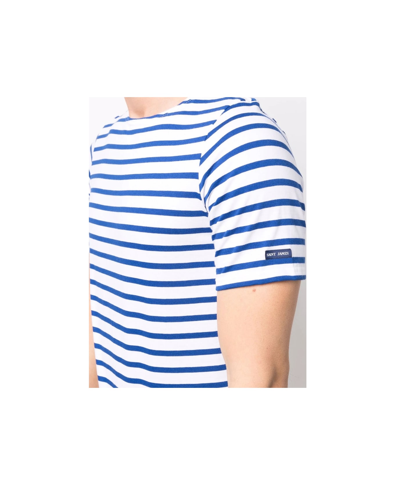 Saint James Sweater - WHITE/BLUE