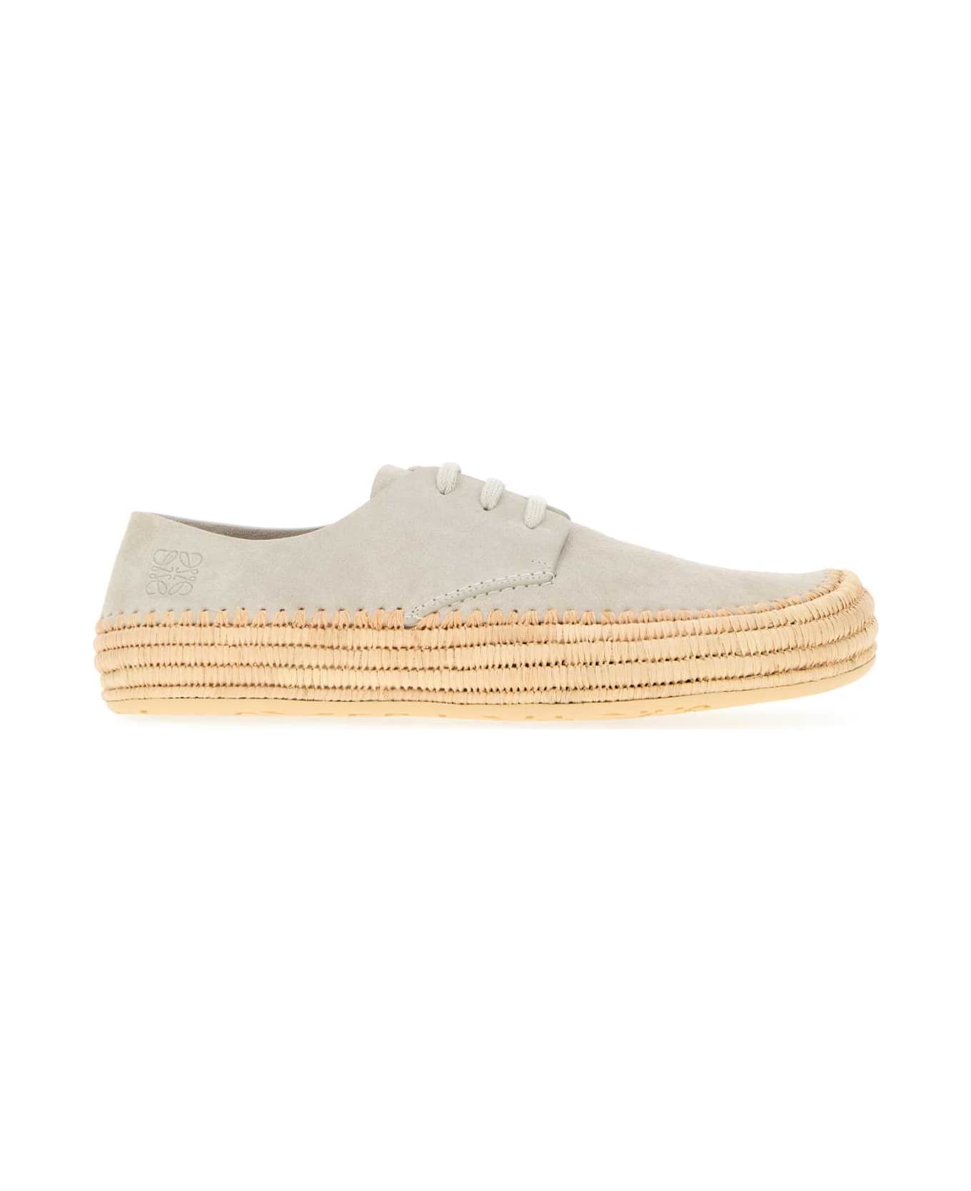 Loewe Light Grey Suede Rio Lace-up Shoes - LIGHTGREY