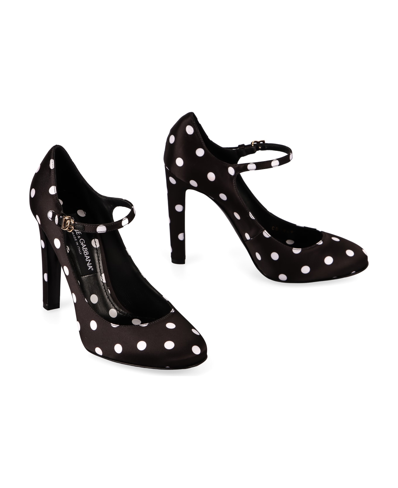 Dolce & Gabbana Satin Mary Jane Pumps - NERO