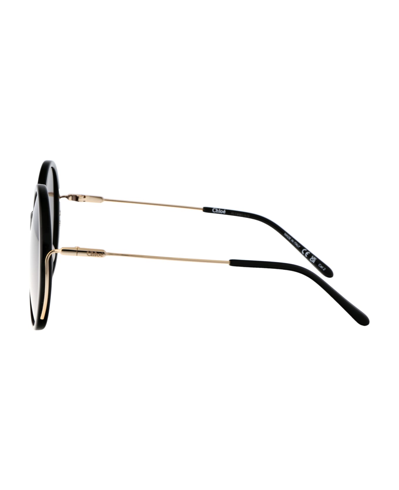 Chloé Eyewear Ch0171s Sunglasses - 001 BLACK GOLD GREY サングラス