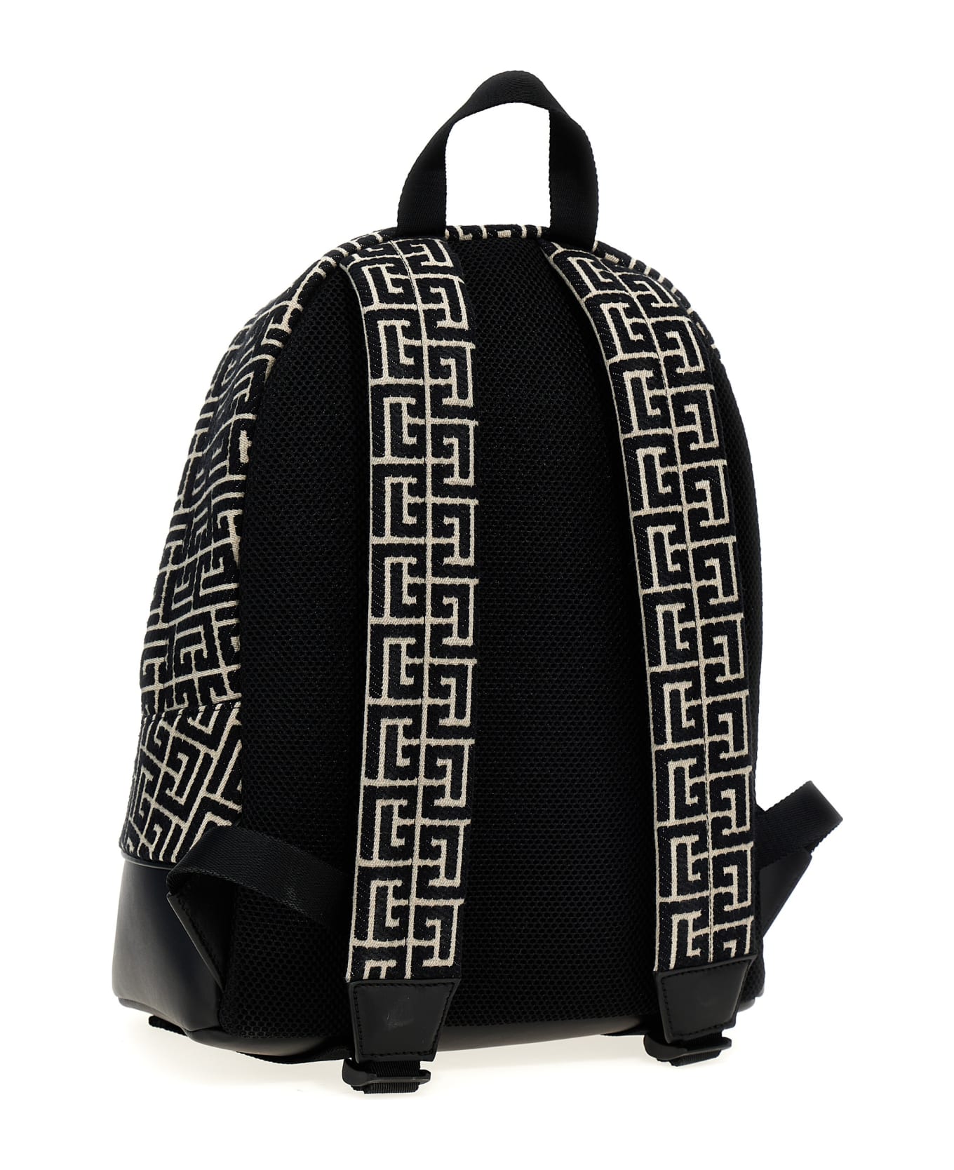 Balmain 'monogram' Backpack - White/Black バックパック