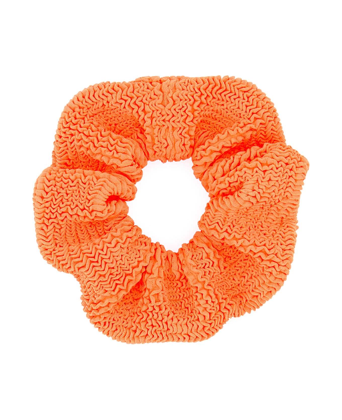Hunza G Orange Fabric Scrunchie - ORANGE