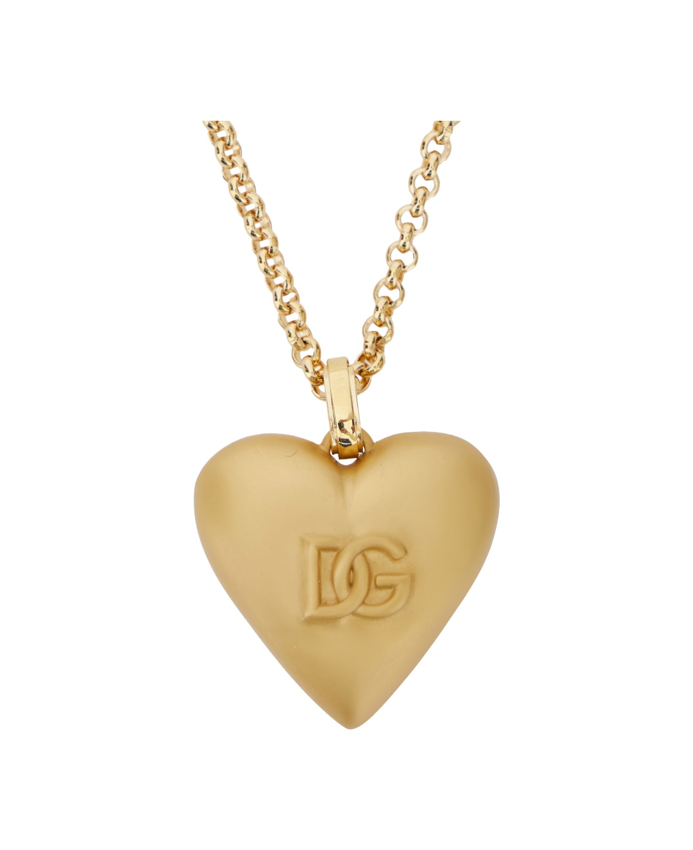 Dolce & Gabbana Heart Necklace - Metallic