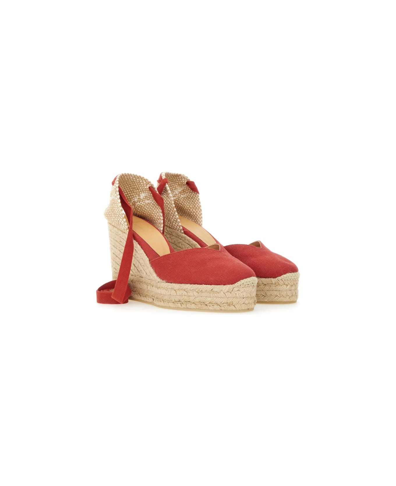 Castañer Espadrille "clear" - RED