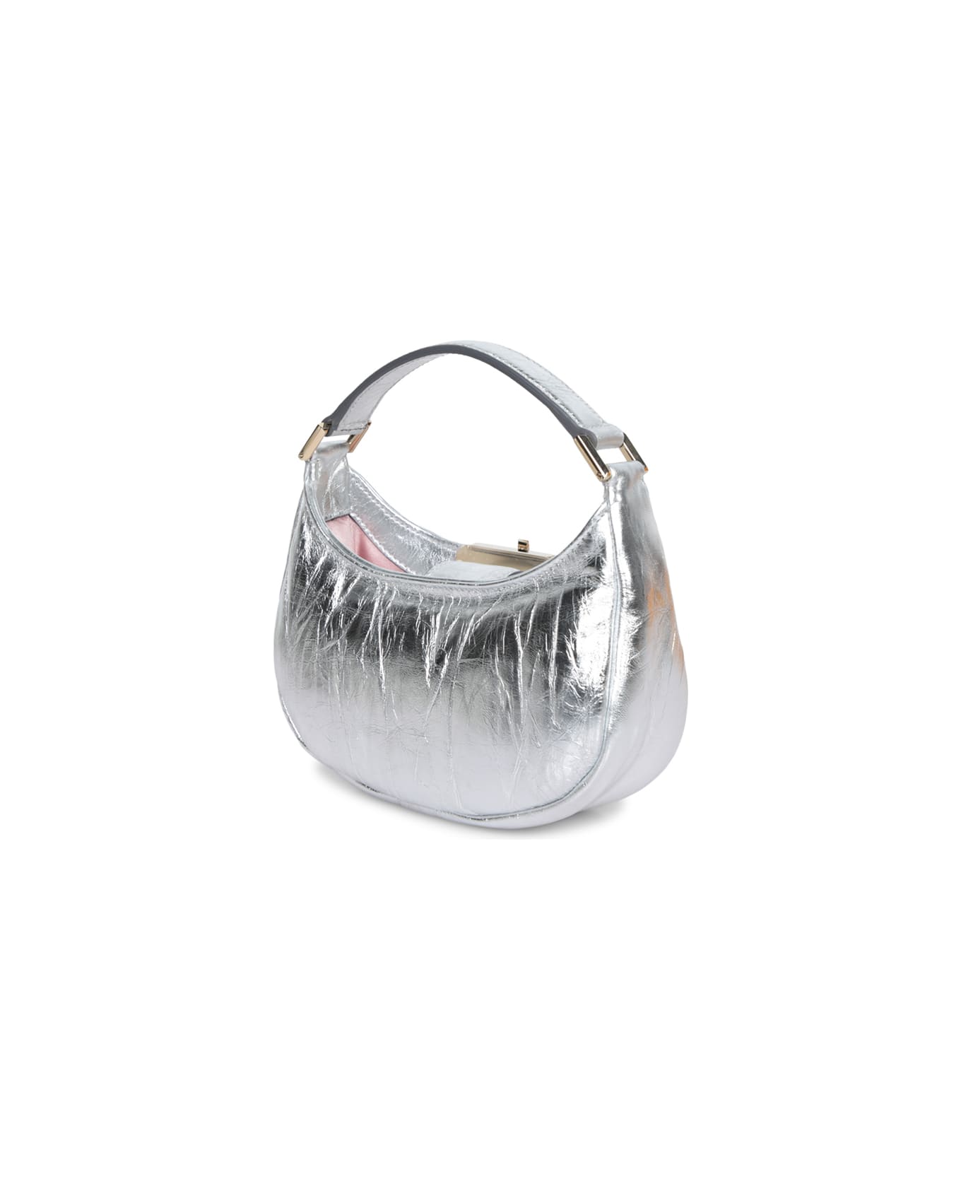 Jimmy Choo Silver Edie Hobo Mini Bag - Metallic