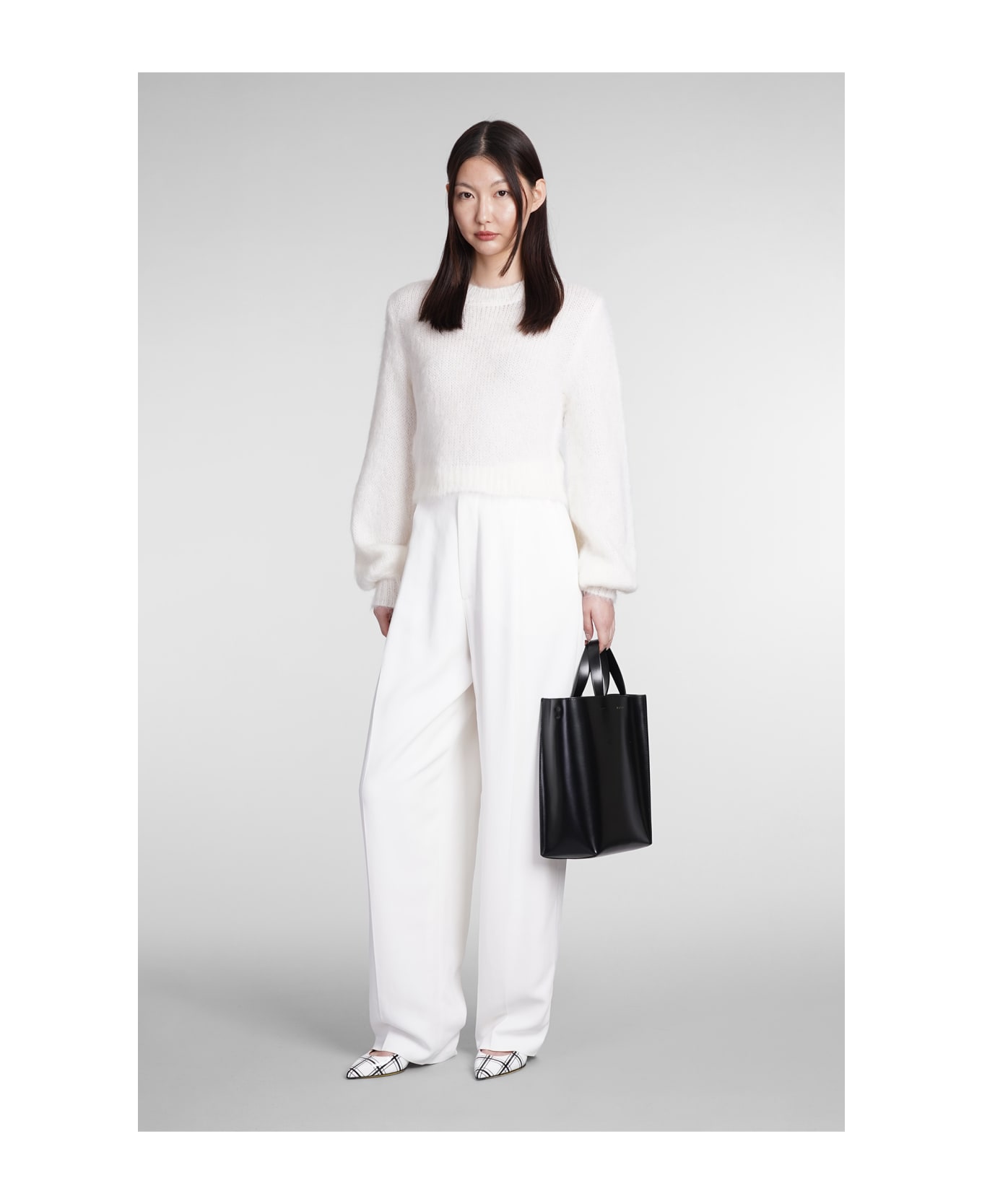 Marni Pants In White Viscose - white