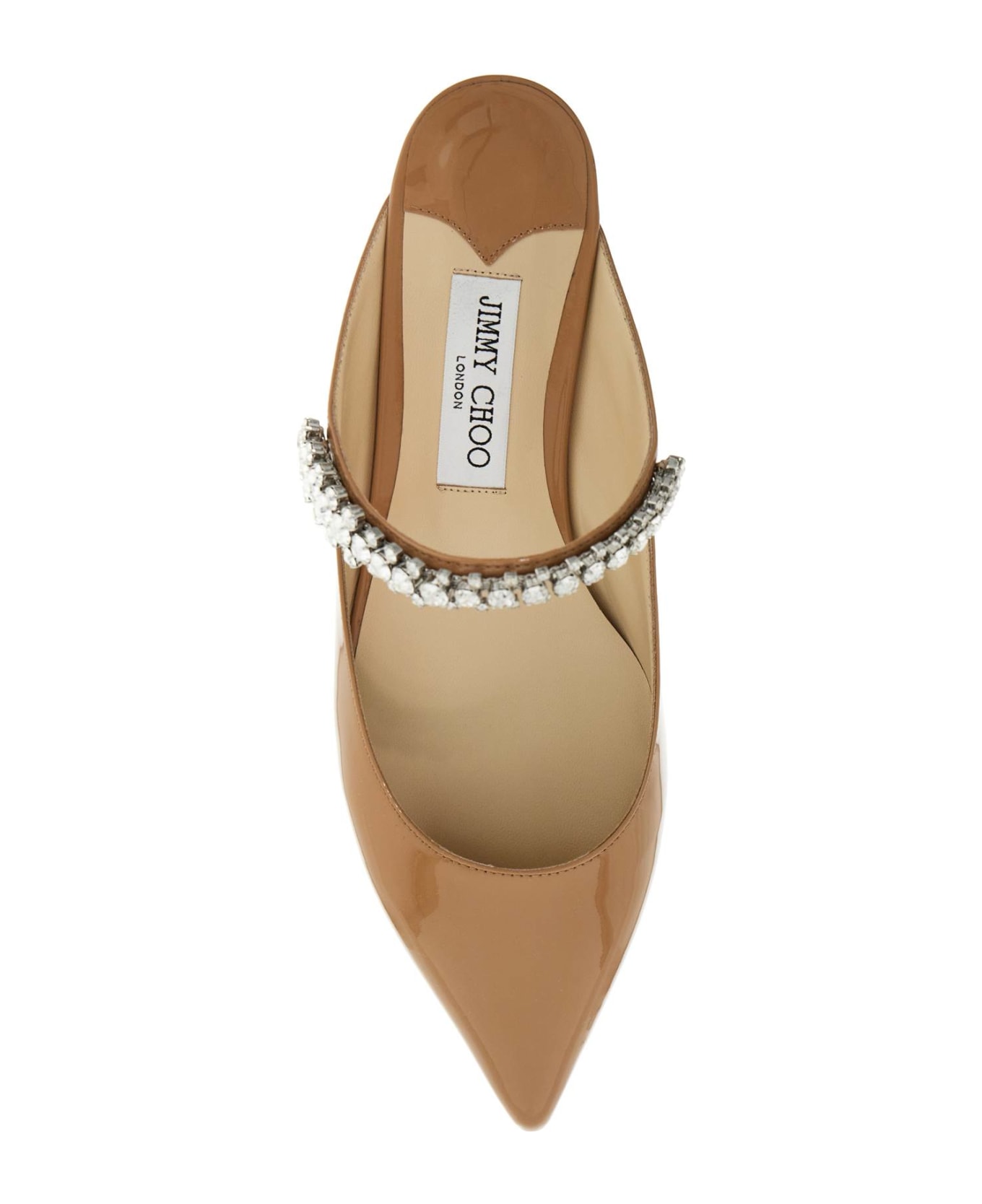 Jimmy Choo Bing Flat Mules - BISCUIT (Beige)