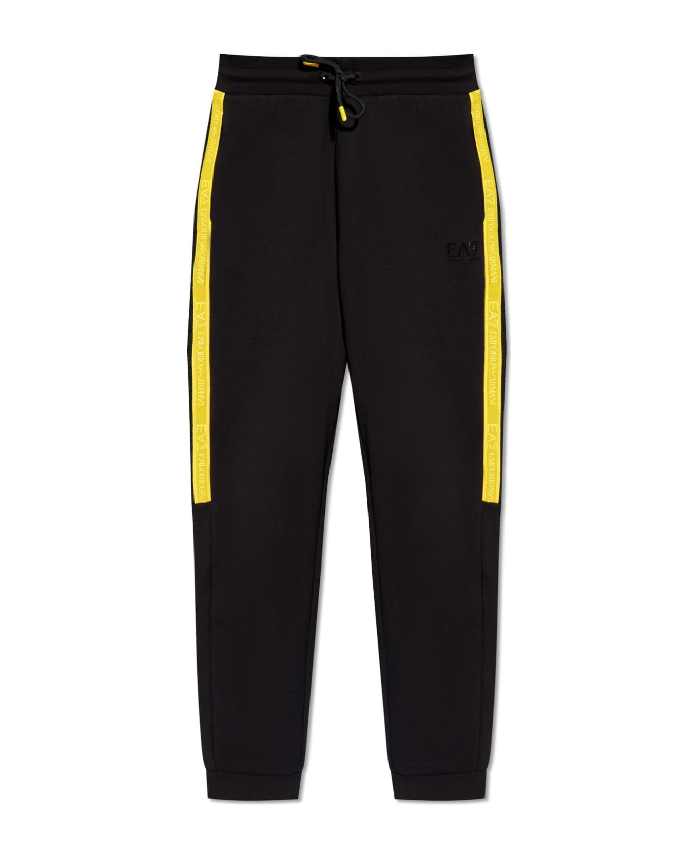 EA7 Sweatpants With Logo - Black スウェットパンツ