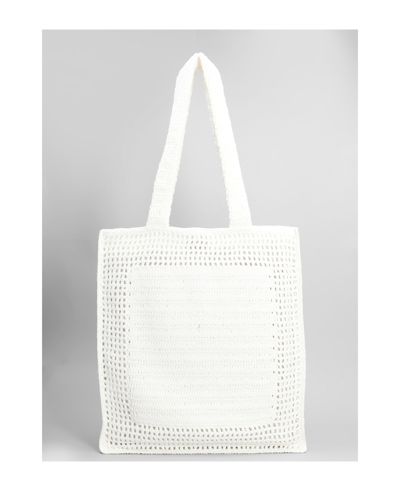 Casablanca Tote In White Cotton - white