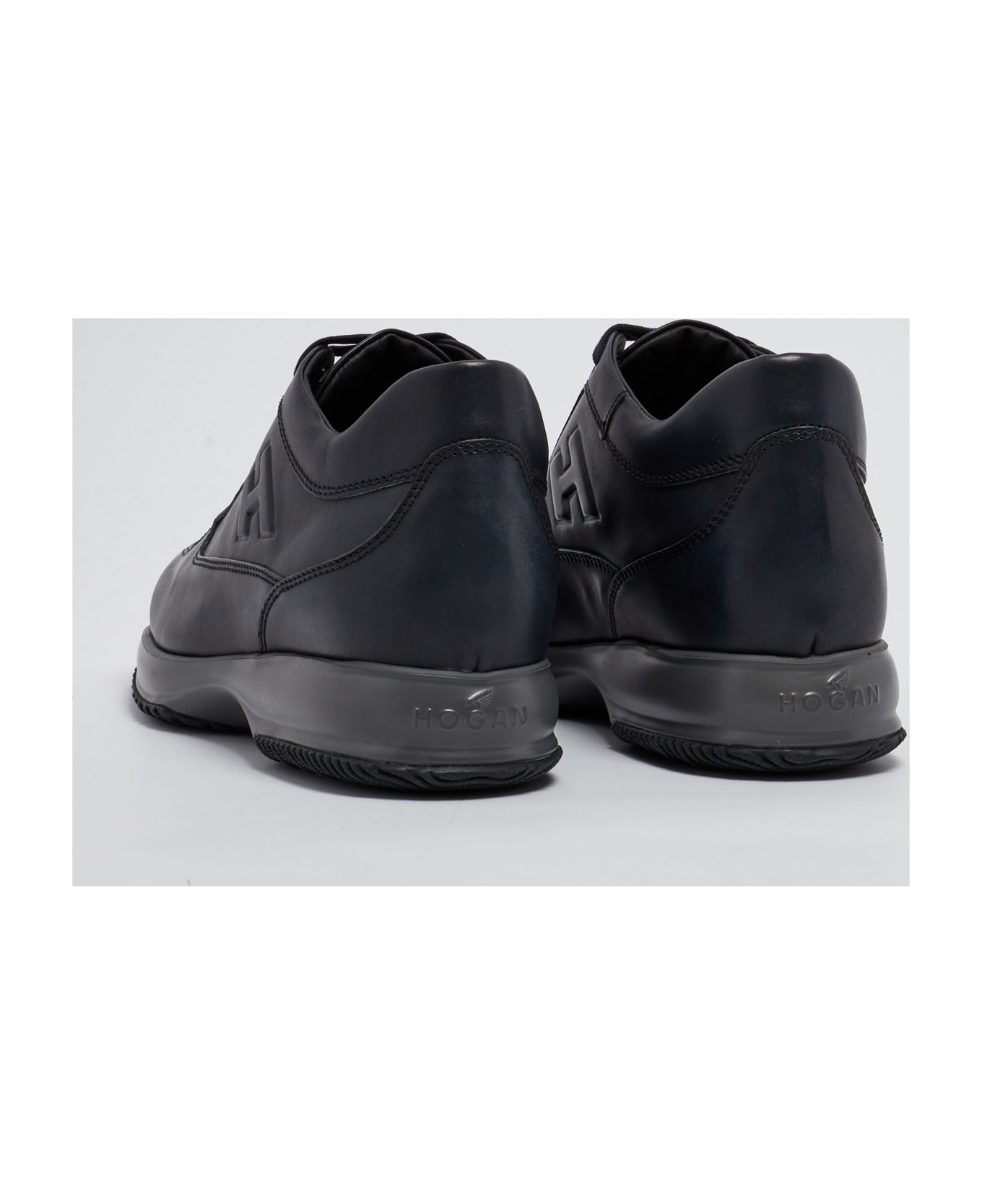 Hogan Interactive Leather Sneakers - BLU