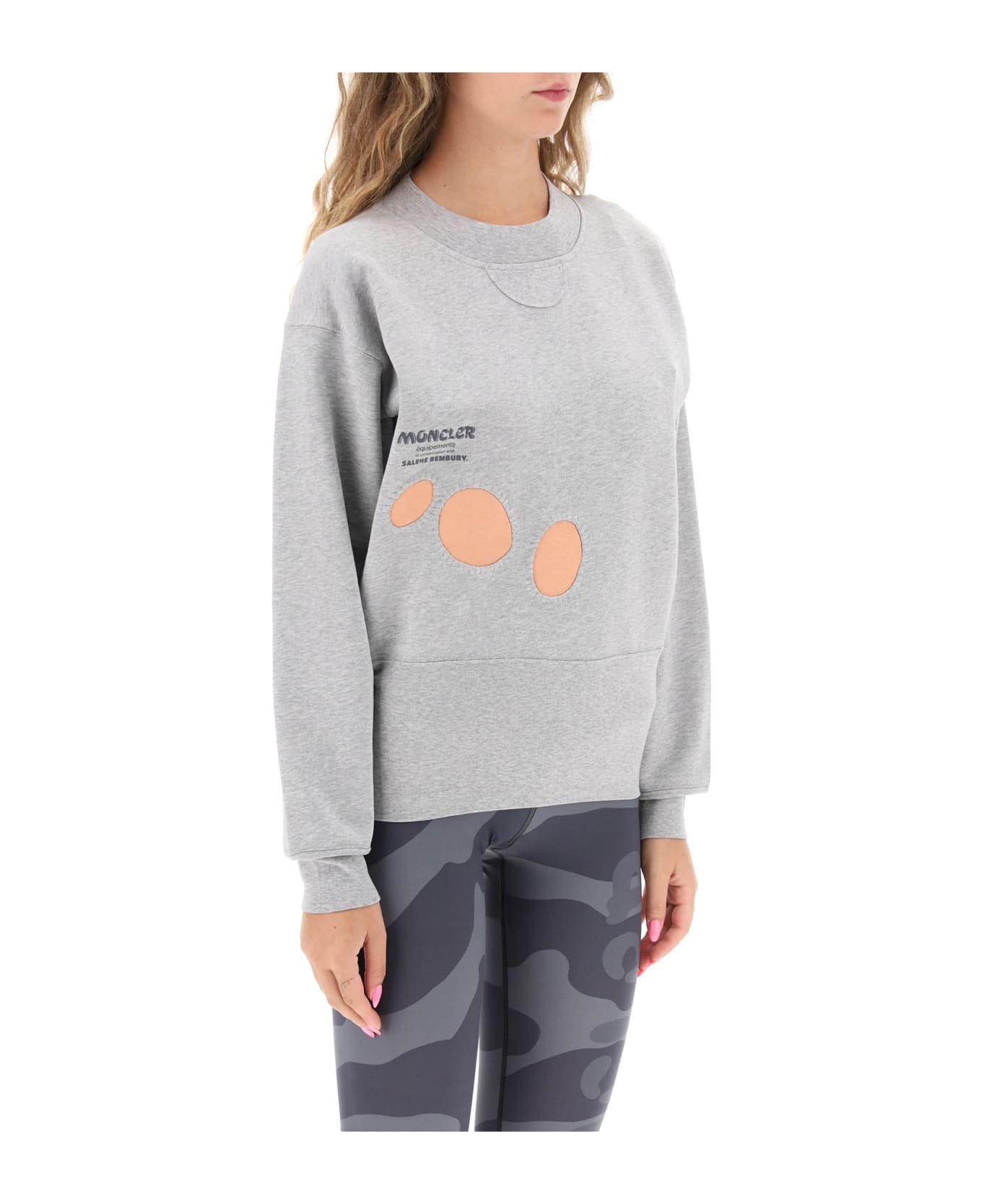 Moncler Genius Sweater With Cut-outs - GREY (Grey) フリース
