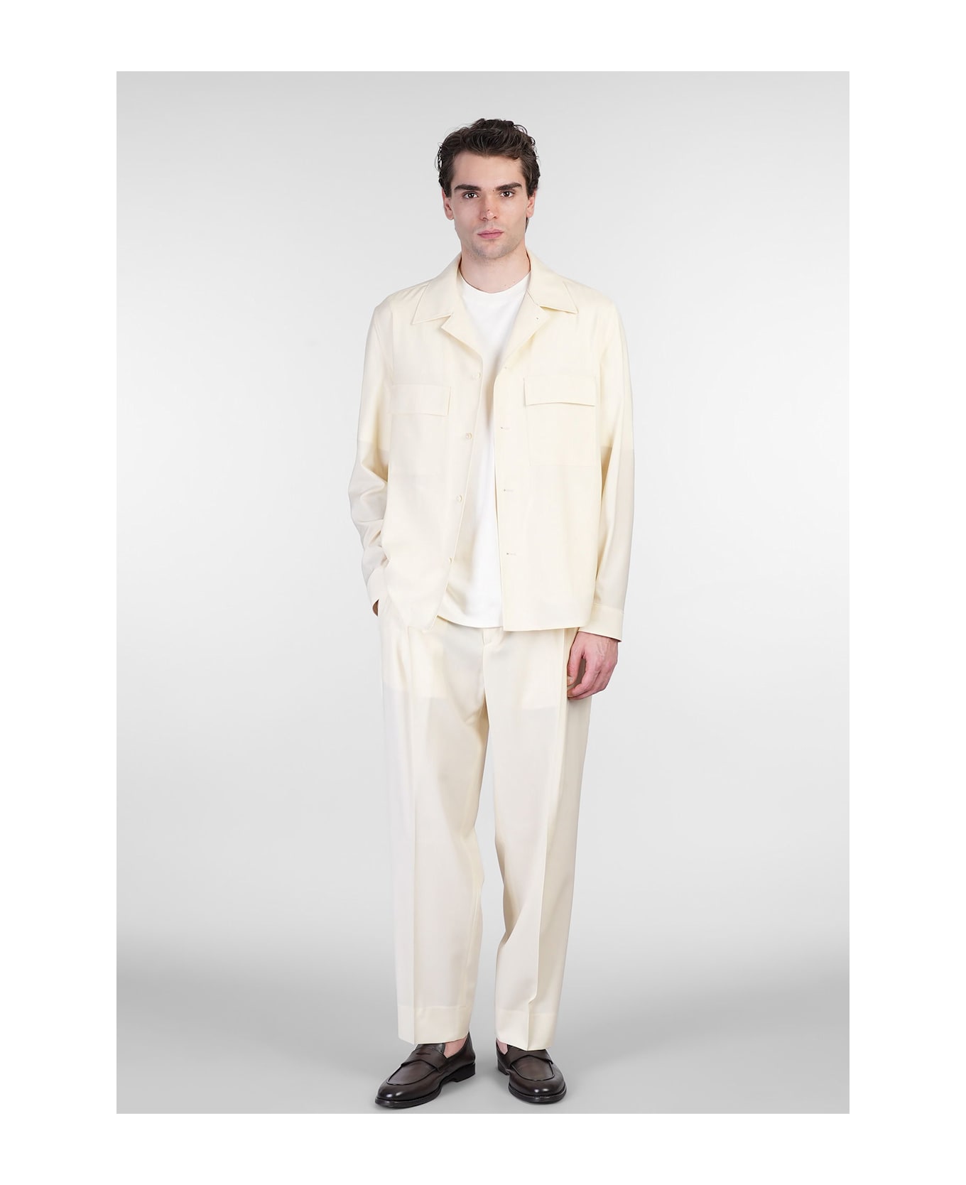 Briglia 1949 John Casual Jacket In Beige Wool - beige