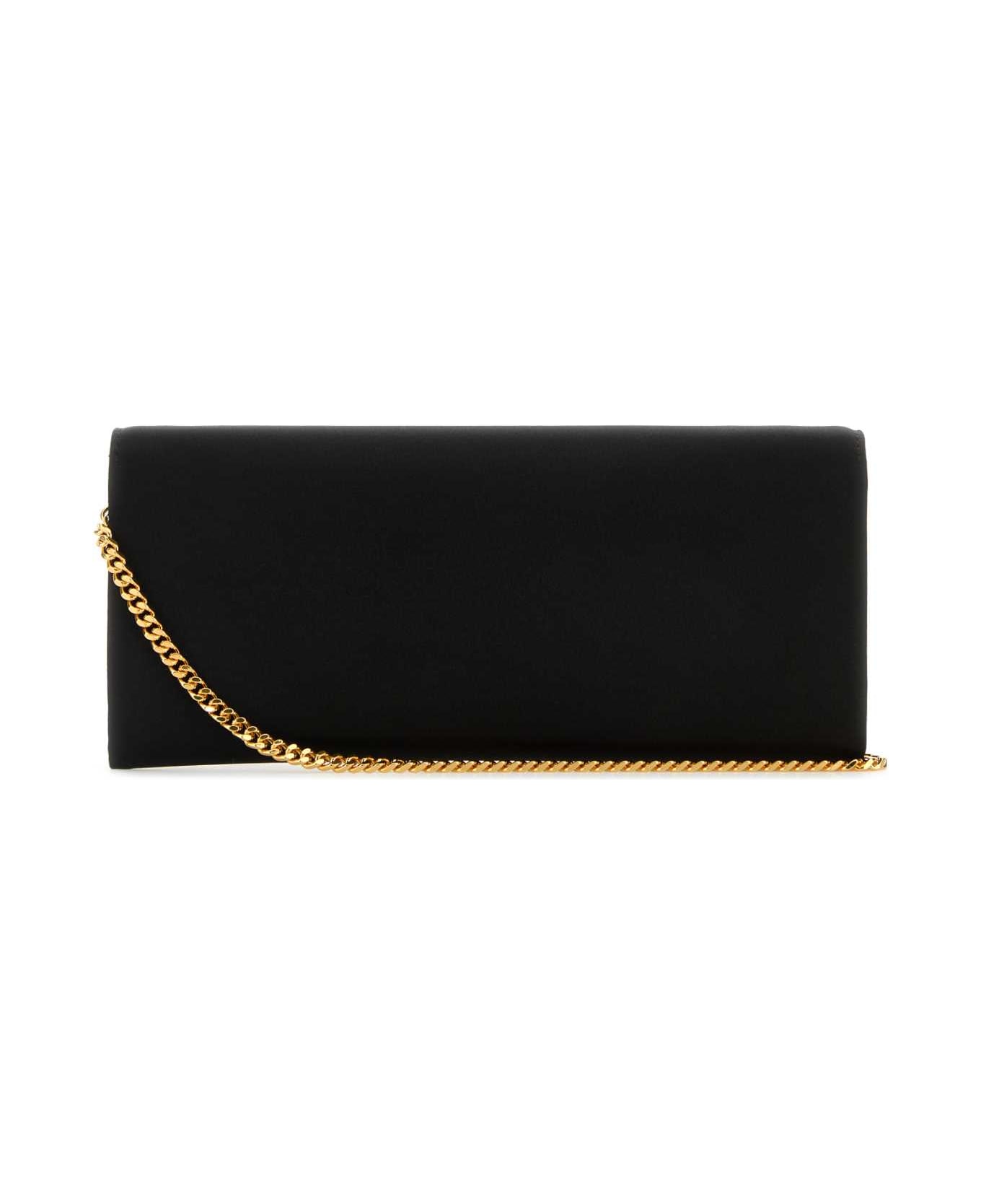 Tom Ford Black Satin Clutch - BLACK