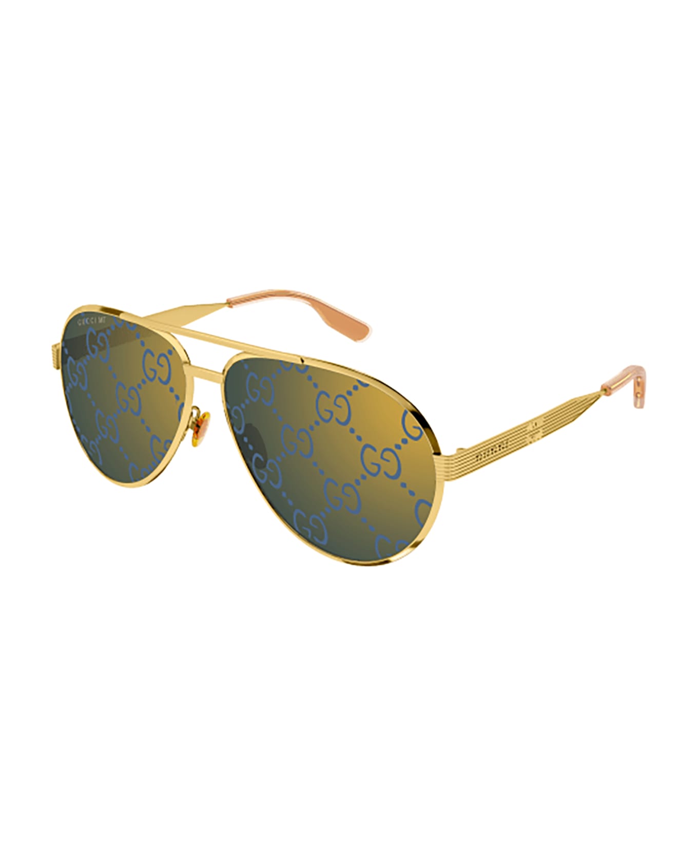 Gucci Eyewear GG1513S Sunglasses - Gold Gold Blue