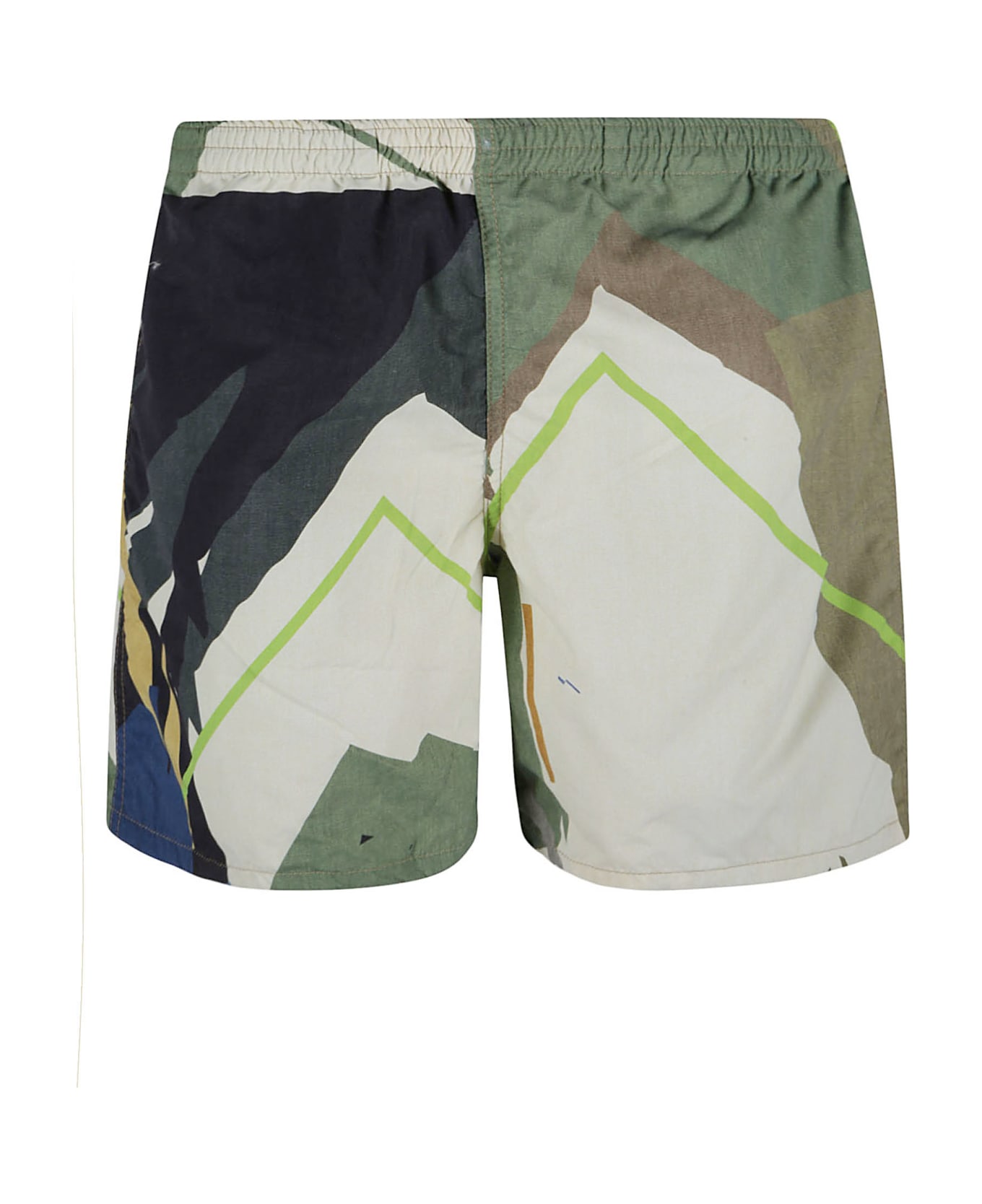 Paura Multi Print Shorts - Multicolor
