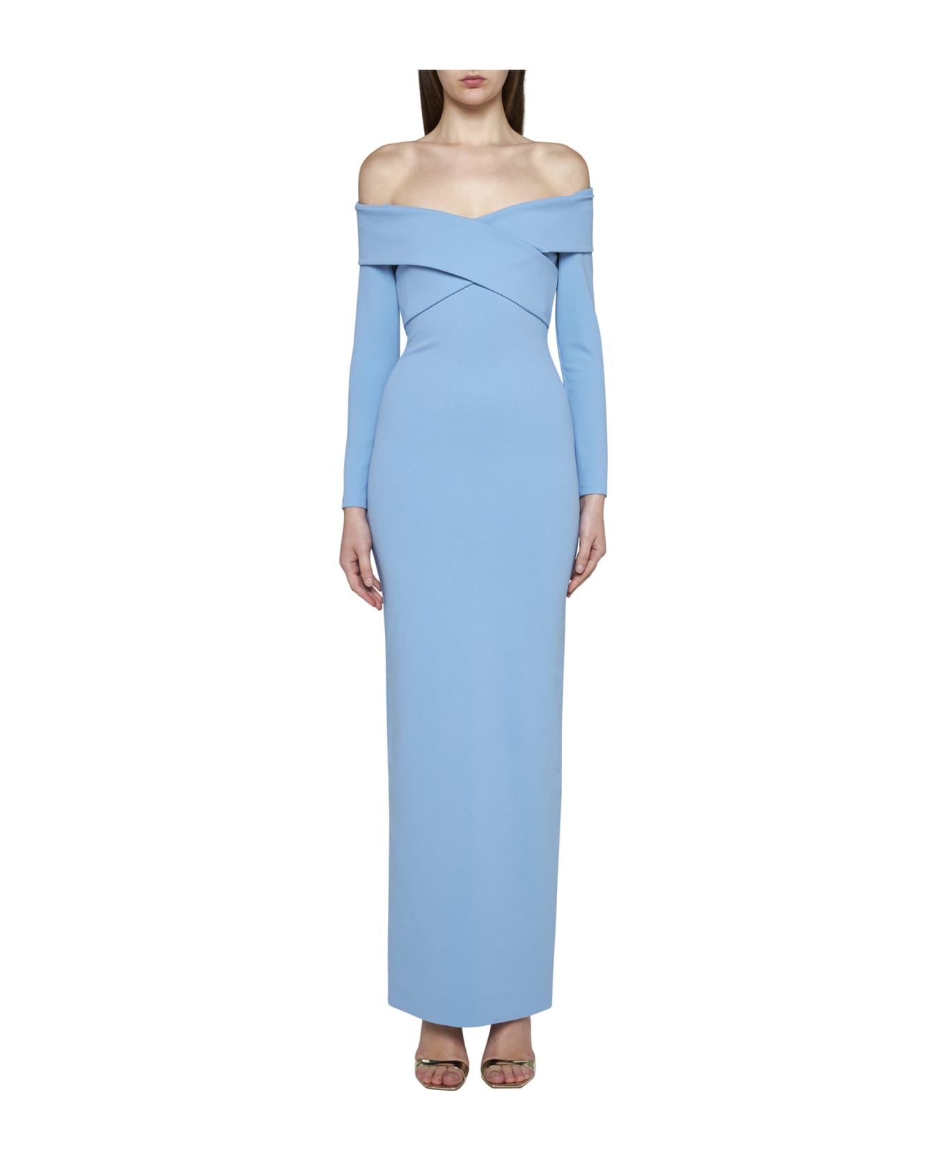 Solace London Galia Maxi Dress - Bluebell