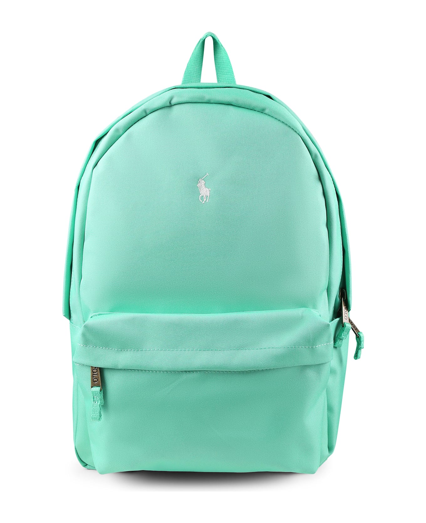 Ralph Lauren Green Backpack For Kids With Horse - Green