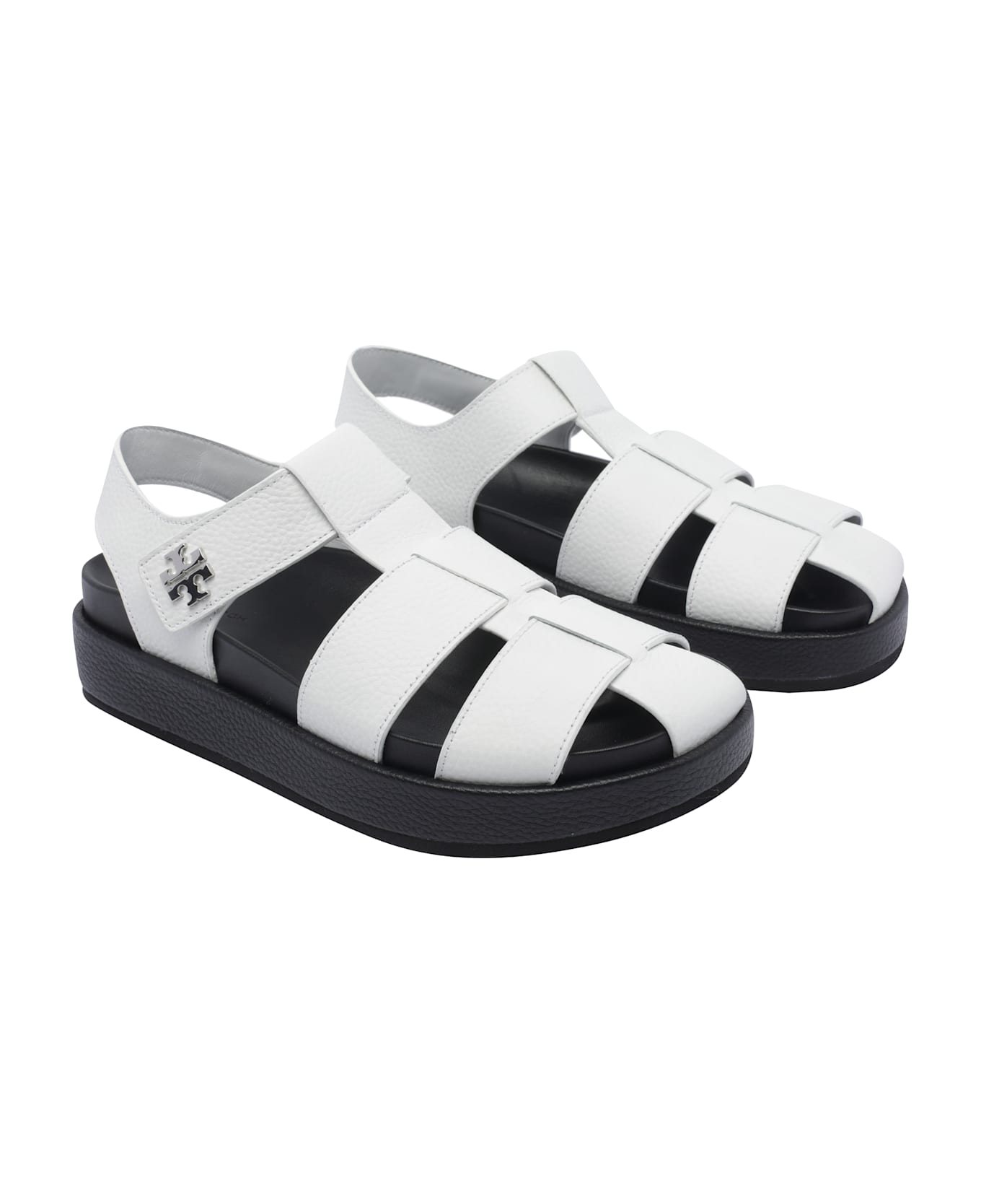 Tory Burch Kira Fisherman Sport Sandals - White