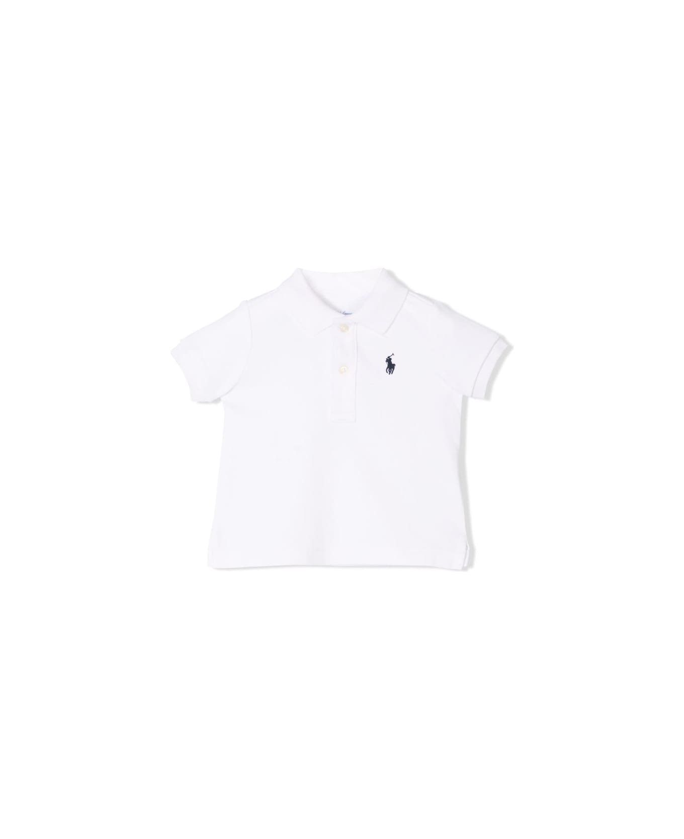 Ralph Lauren Boy Polo-tops-knit - WHITE