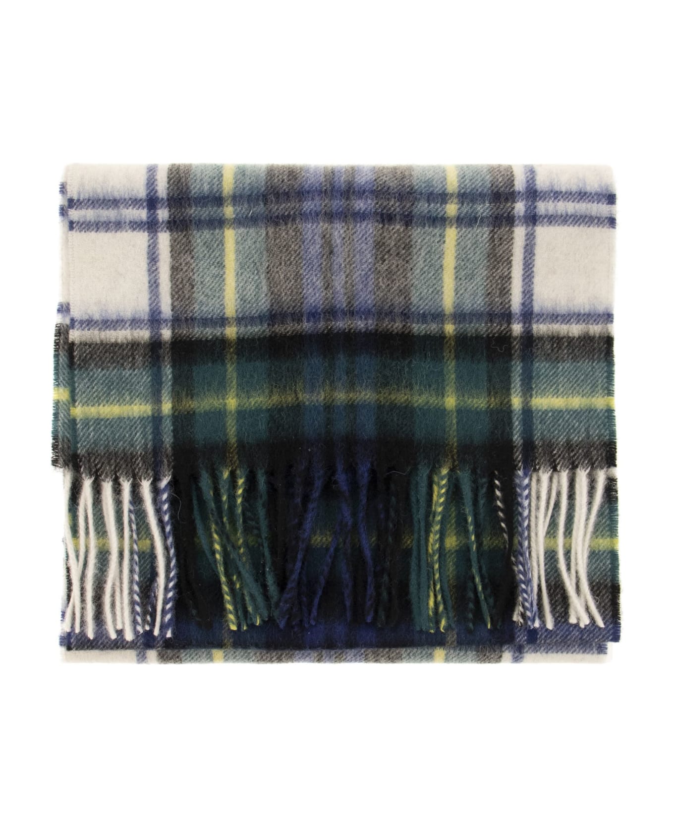 Barbour Wool Scarf Check - Green